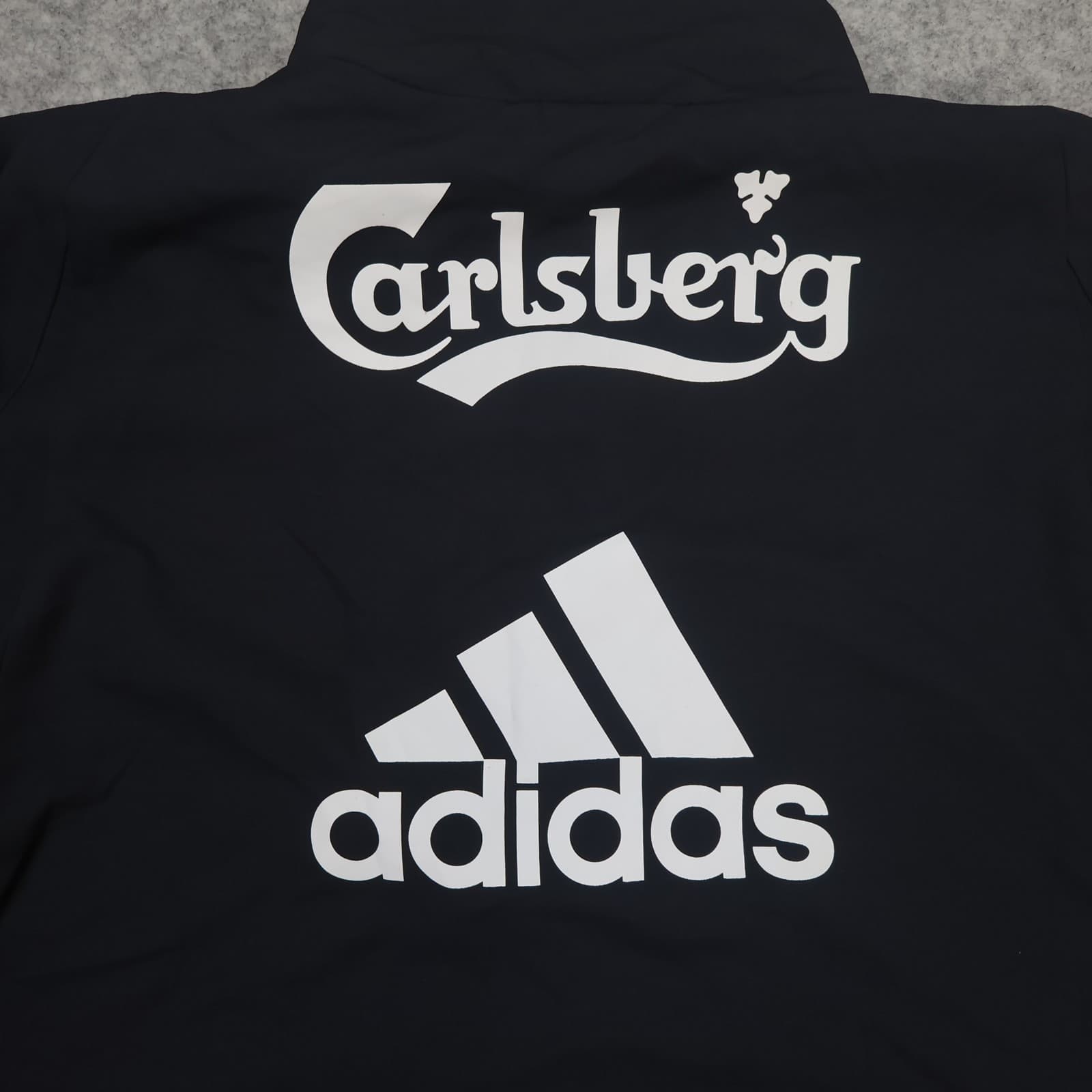 Liverpool Tracksuit Top Large Black Adidas Track 2009 2010 1/4 Zip Jacket 38/40 photo 14