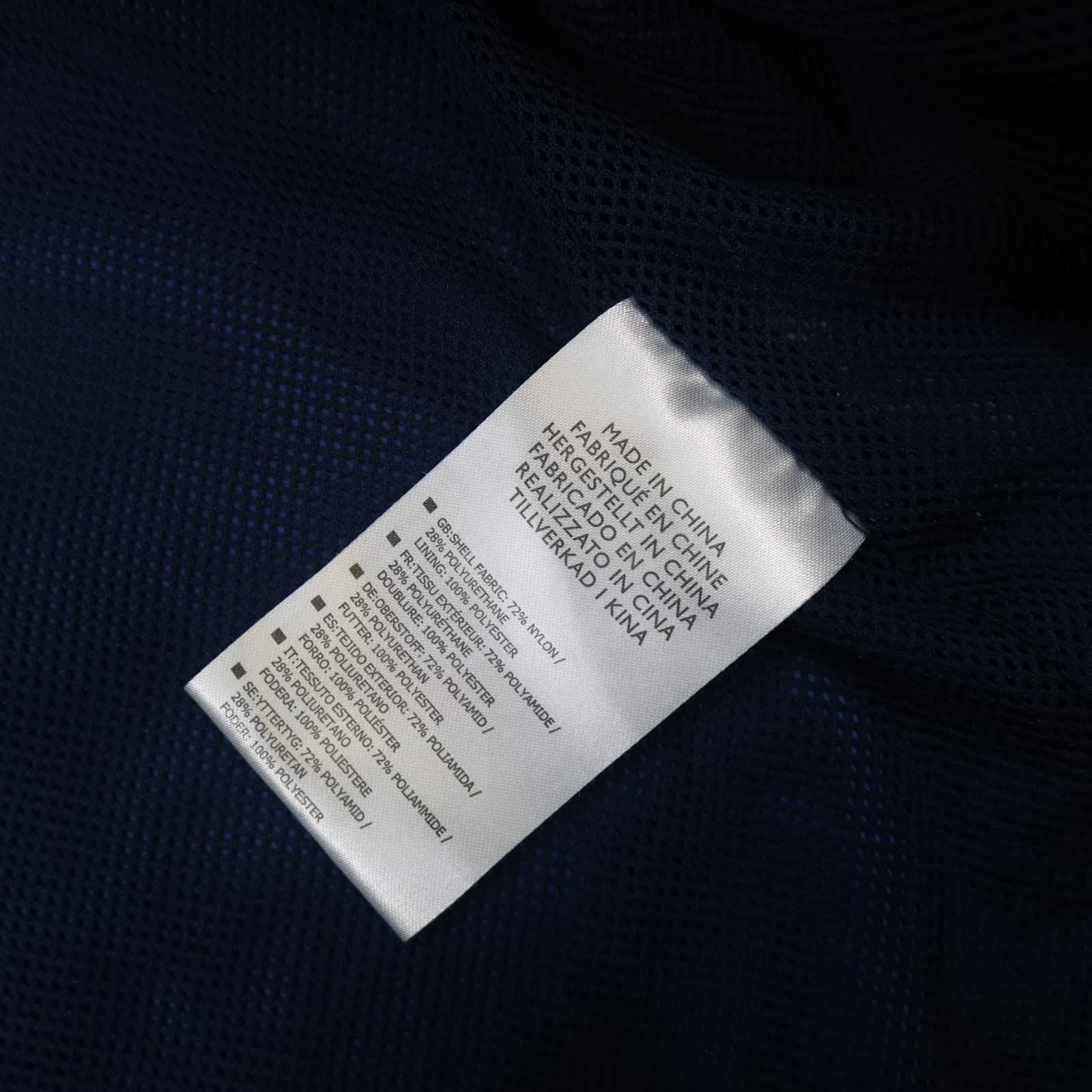 Vintage England Rugby Jacket Large Blue Rain Coat Waterproof Musto 2015 photo 8