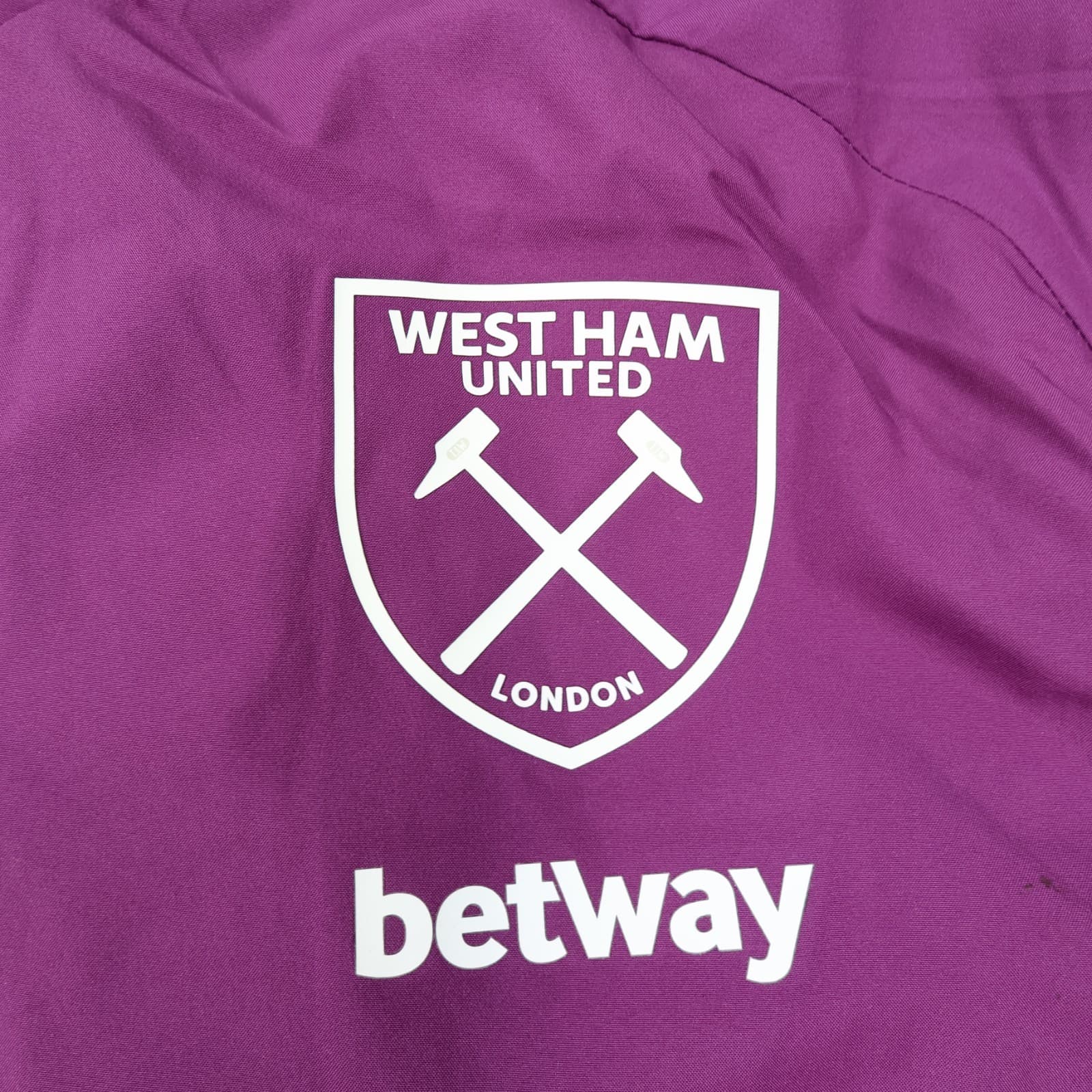 West Ham United Jacket Extra Large Purple Jacket Umbro 2018 2019 photo 3