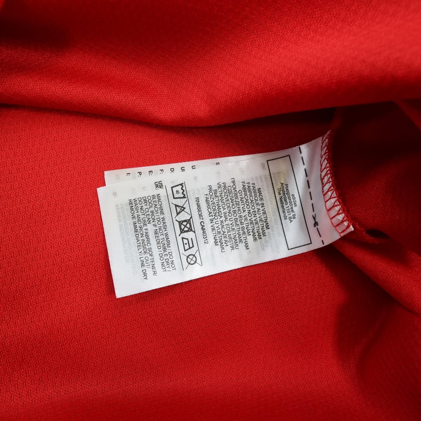 Manchester United Shirt Mens Large Red Home 2021 2022 Football Adidas TeamViewer photo 9