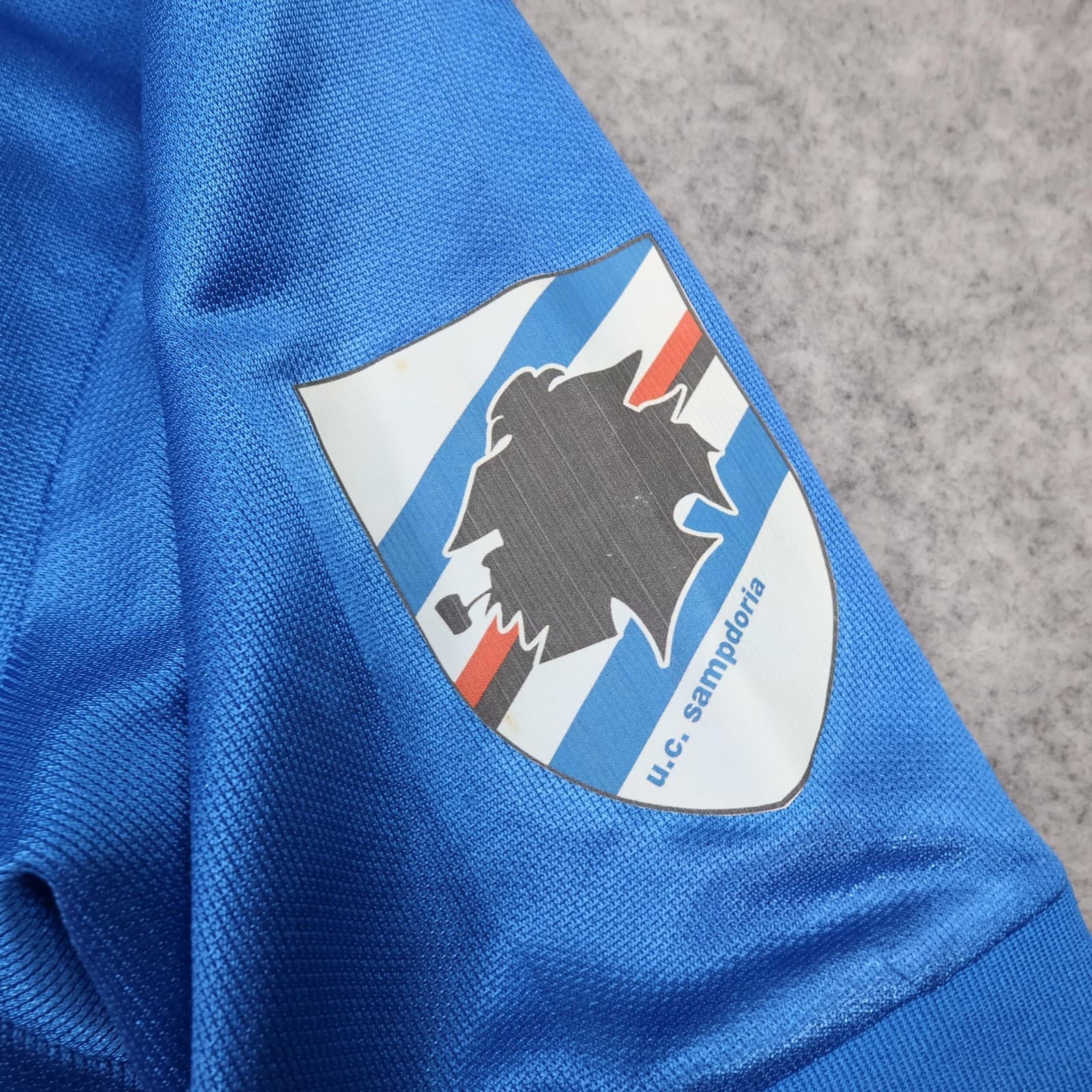 Vintage Sampdoria Shirt Mens Small Blue Home 1992 1994 Asics 10 Soccer Jersey photo 7