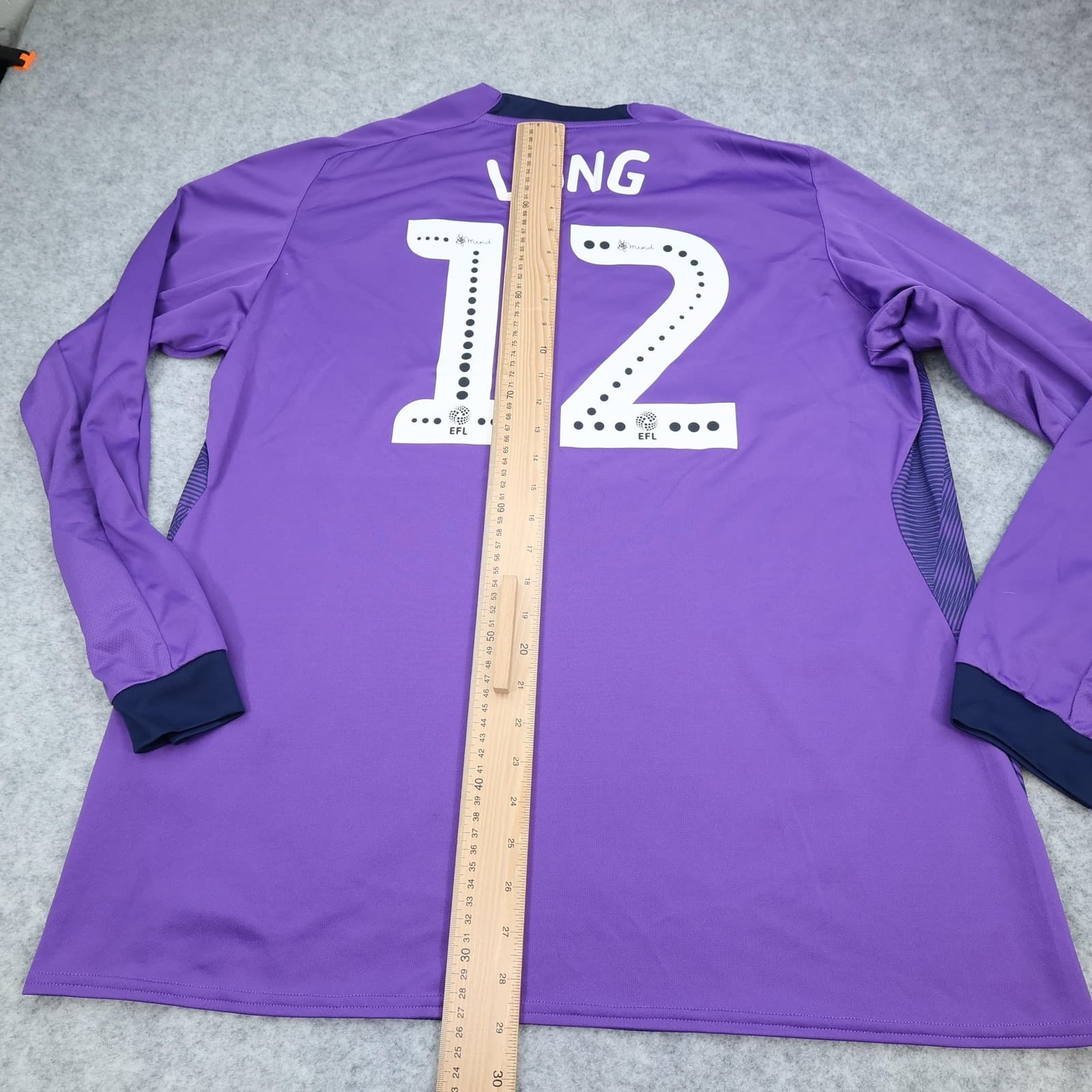 Hull City Goalkeeper Shirt Mens XXL Purple EFL Football Umbro SportPesa Long 12 photo 12