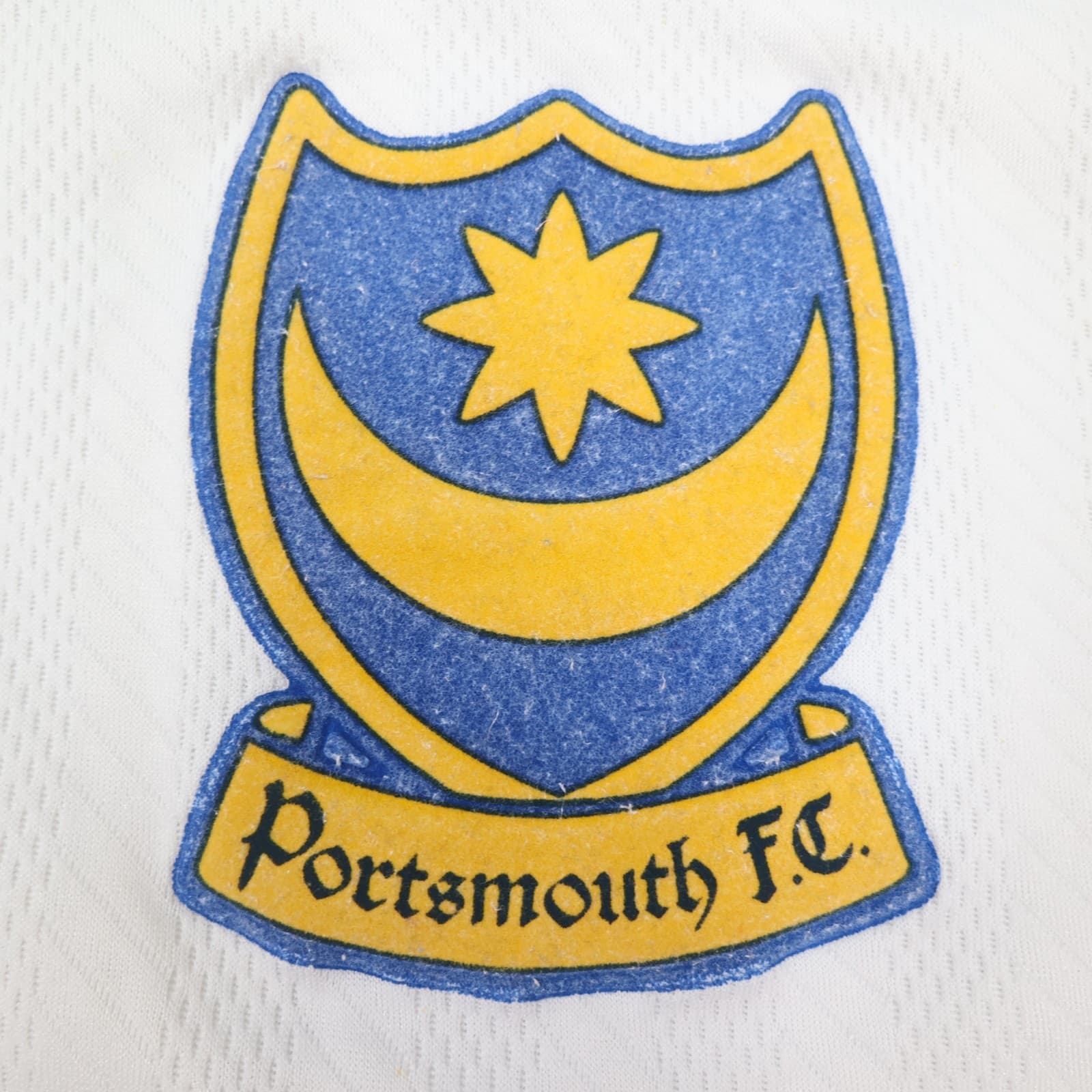 Vintage Portsmouth FC Shirt Large Third Kit White Admiral Jersey 1998 1999 KJC photo 6