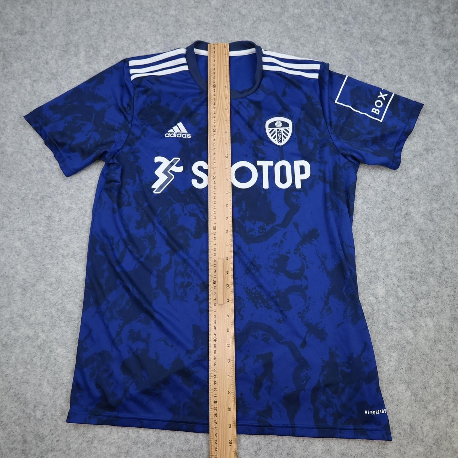 Leeds United Shirt Mens Large Blue 2021 2022 Football Adidas Soccer Jersey photo 12