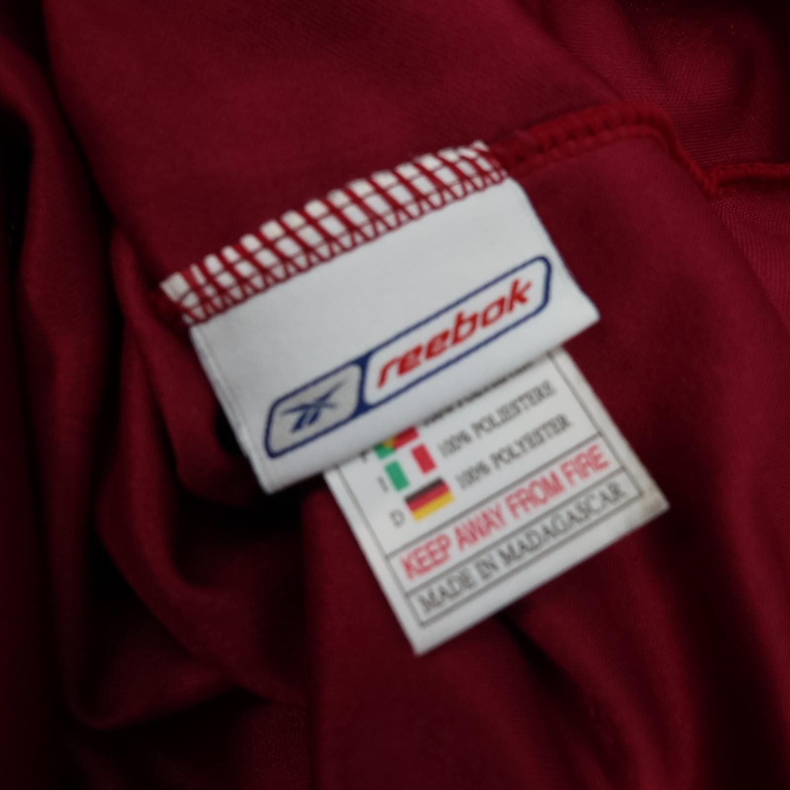 Vintage West Ham United Shirt Mens 2XL Red Home 2003 2005 Reebok Jobserve photo 12
