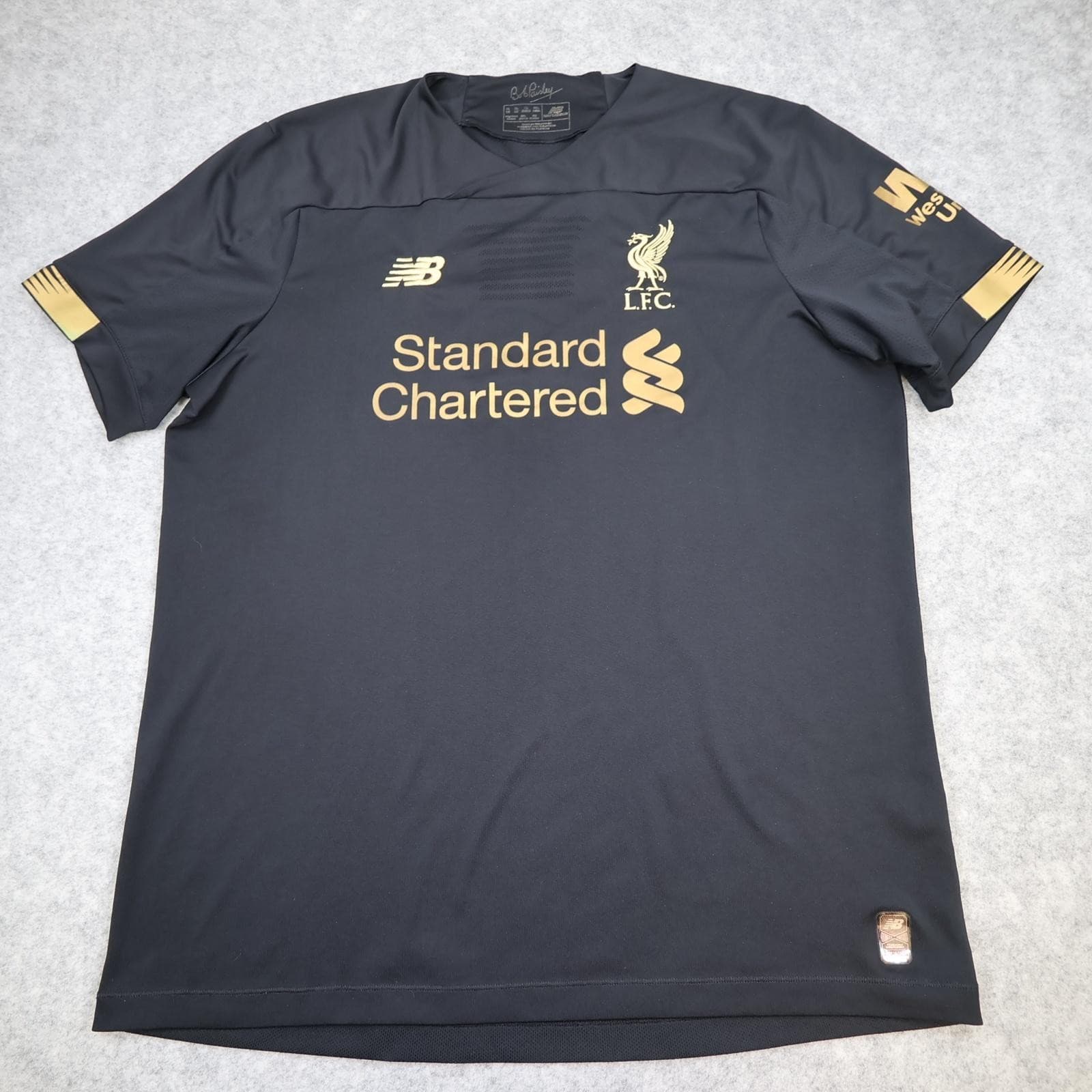 Liverpool Shirt Mens XL Black Goalkeeper New Balance 2019 2020 Soccer Jersey