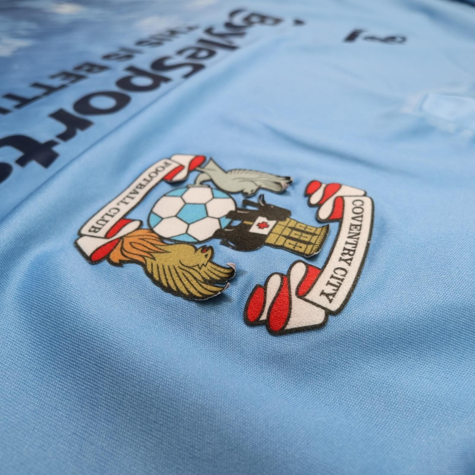 Coventry City Shirt Mens Medium Blue Home 2020 2021 Football Hummel Jersey photo 15