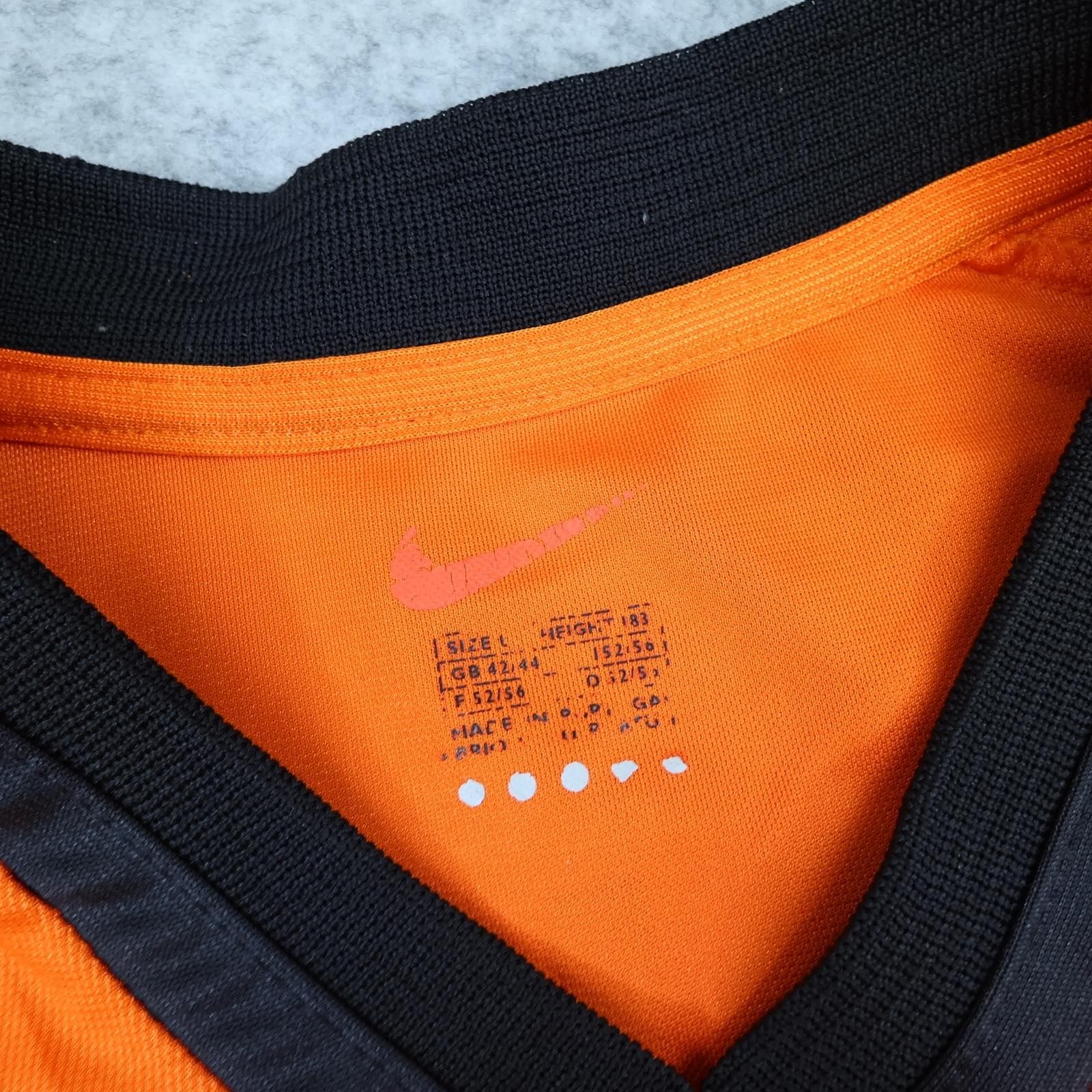 Vintage Netherlands KNVB Home Shirt Mens Large Orange 2000 2002 Nike Bergkamp 10 photo 8