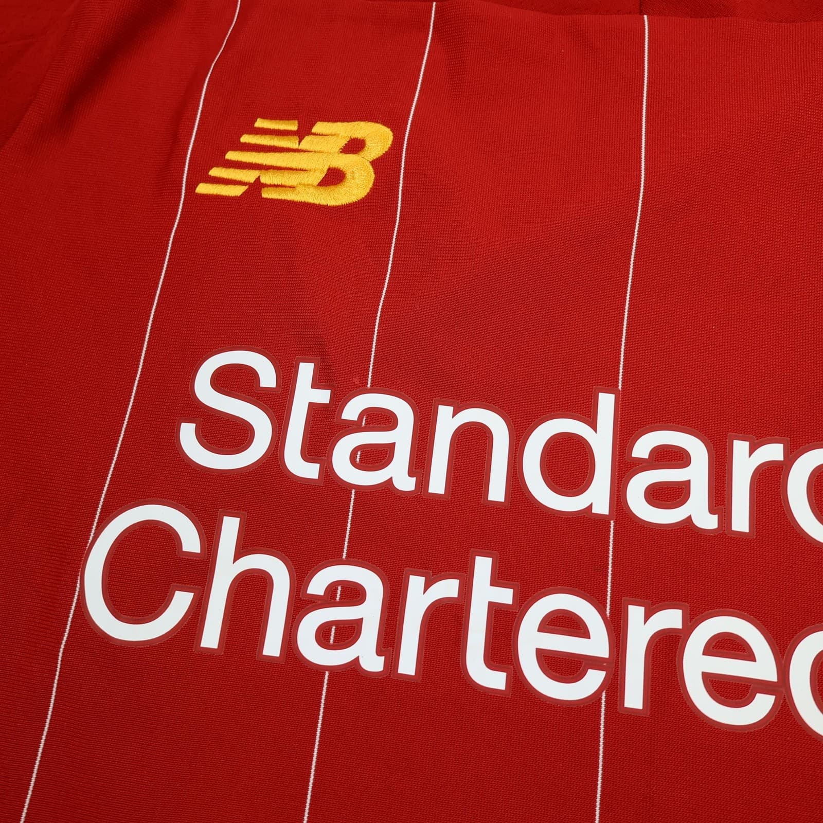 Liverpool Shirt Mens Medium Red Home 2019 2020 New Balance Soccer Jersey photo 3
