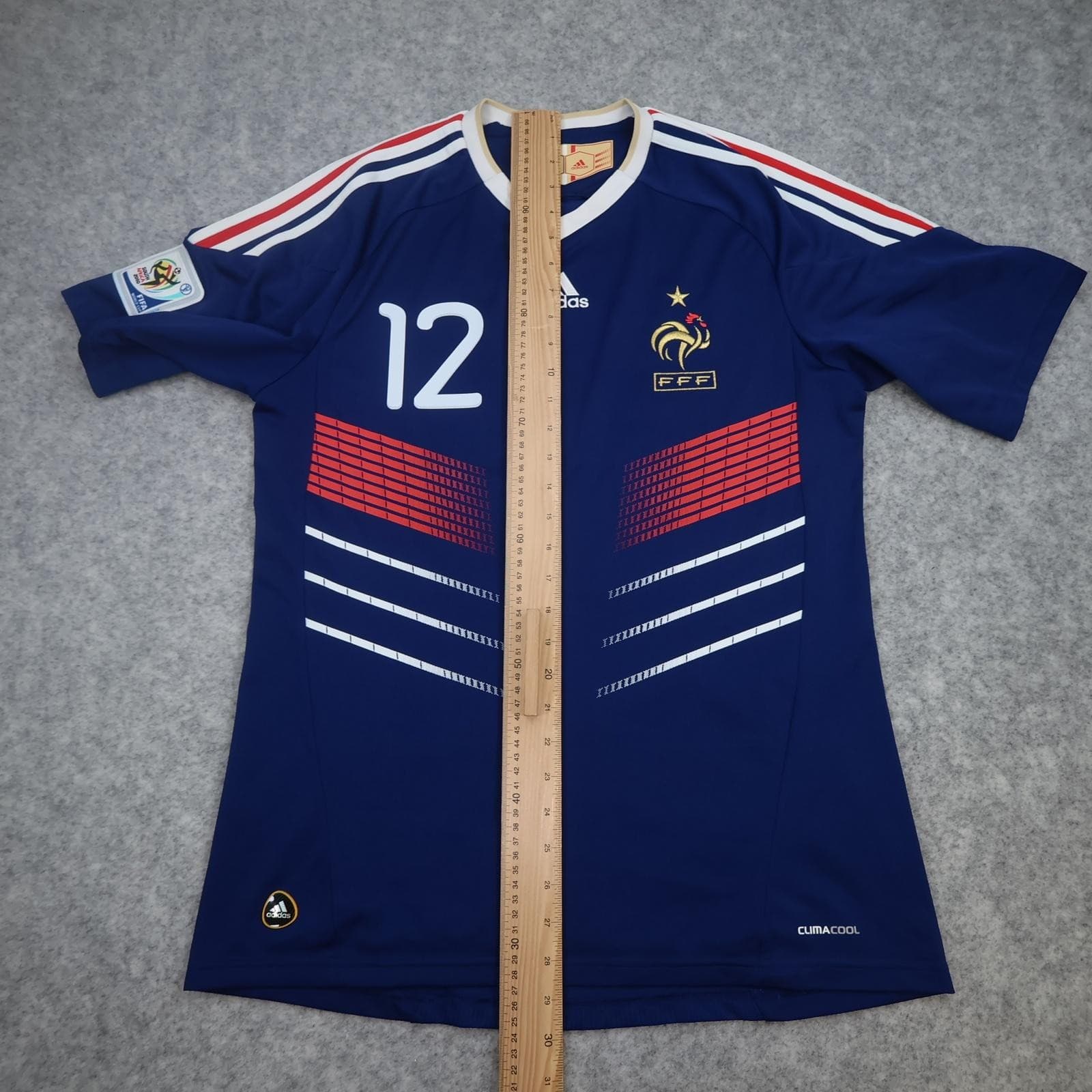 France Home Shirt Mens Large Blue 2010 Football Adidas Henry 12 Jersey photo 15