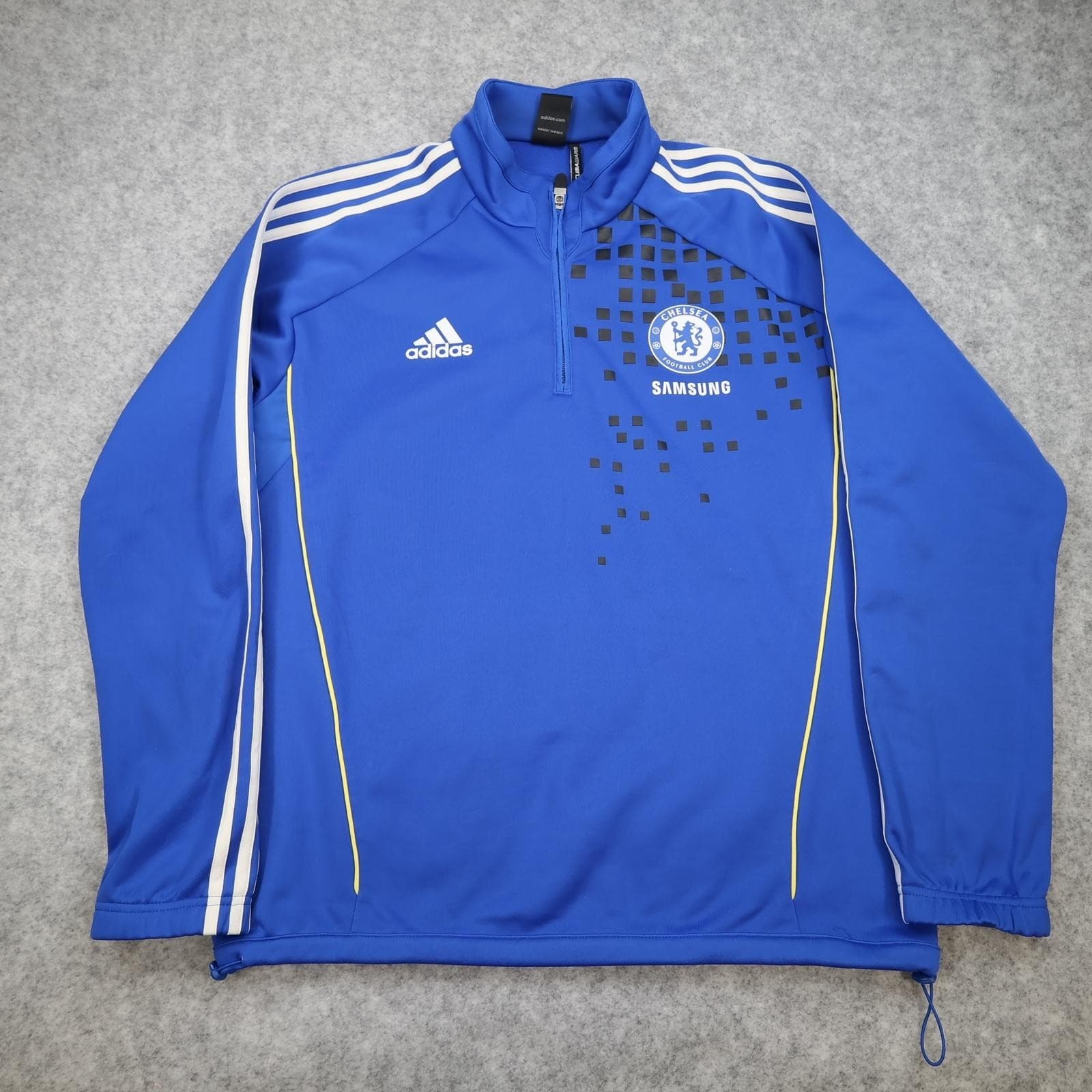 Chelsea Training Top Mens Large Blue EPL Football Adidas Samsung 2011 2012