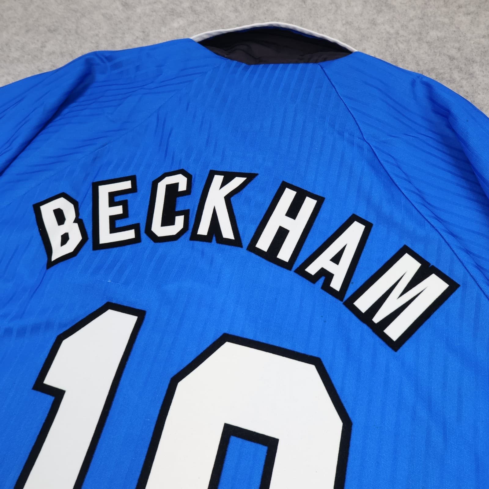 Manchester United Football Shirt 2XL Blue Third 1996 1998 Umbro Beckham 10 photo 10