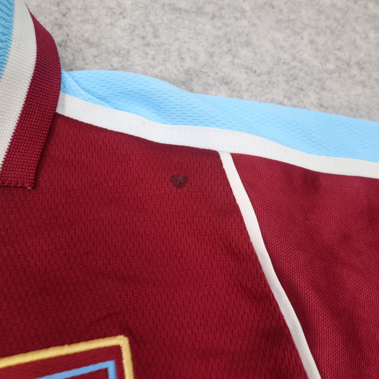 Vintage West Ham Shirt Medium Burgundy 1999 2001 Fila Home Shirt Vintage Jersey photo 7