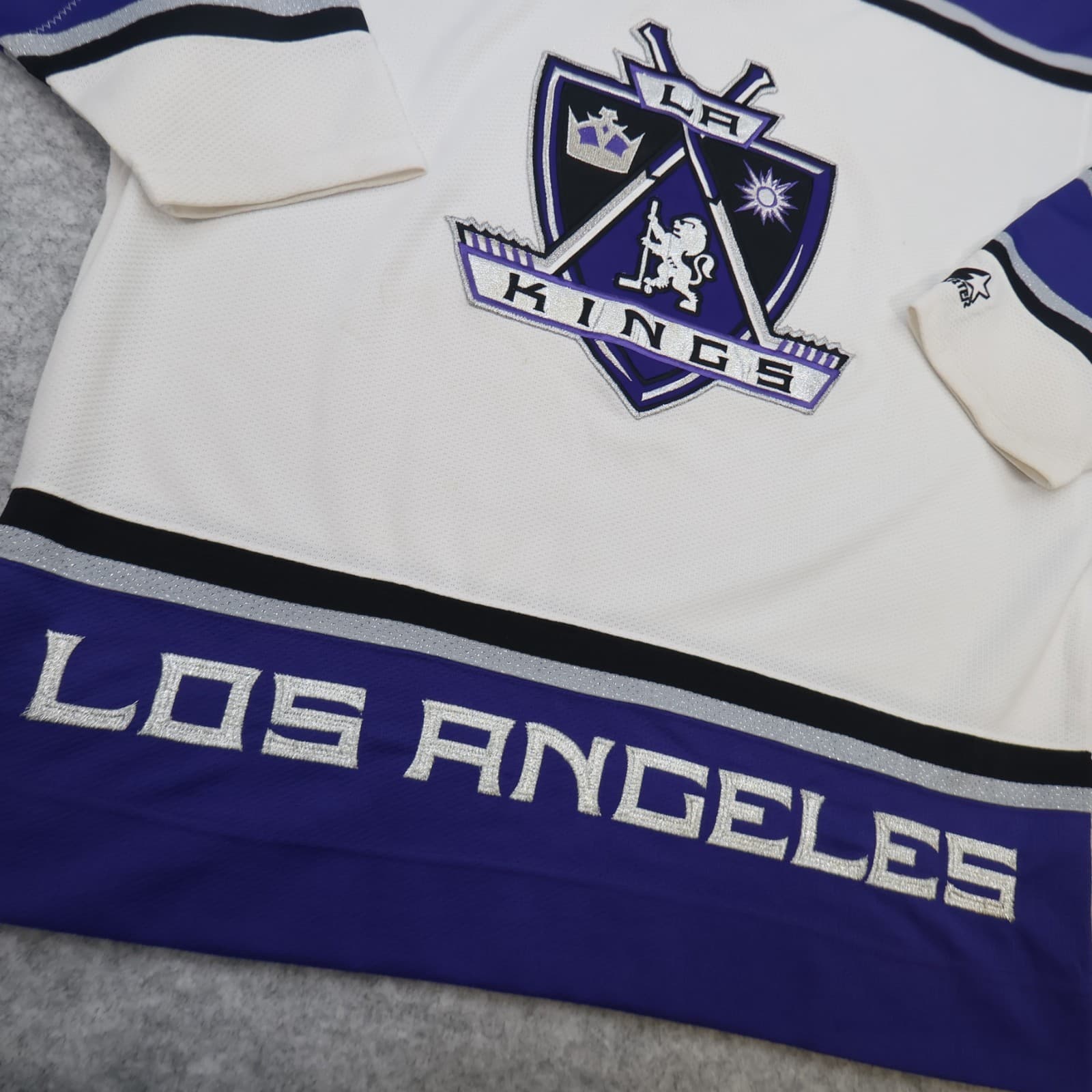 Vintage Los Angeles Kings Jersey Large Ice Hockey Shirt 90s NHL Starter Mens photo 5