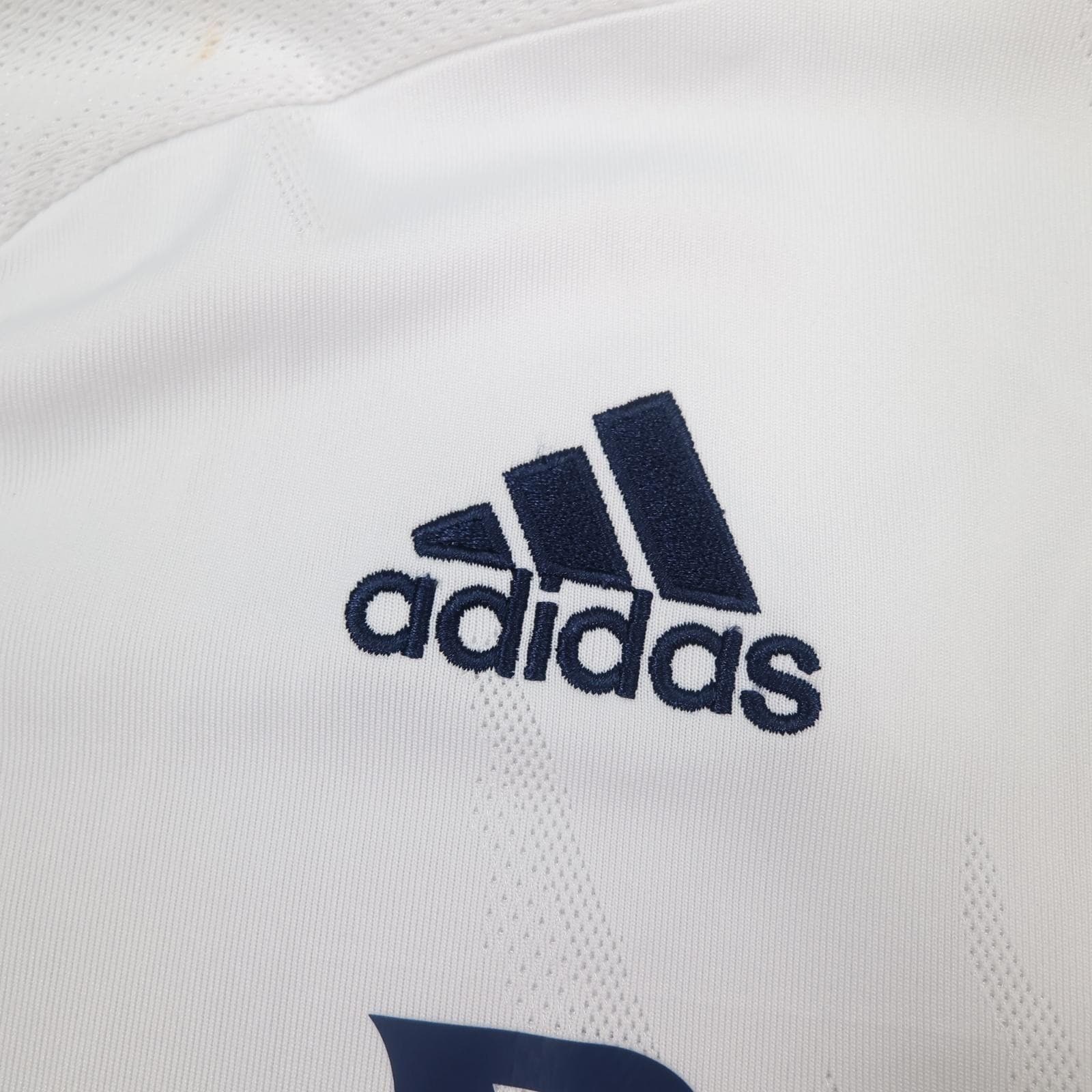 Real Madrid Shirt Mens Large White Home 2020 2021 Football Adidas Emirates photo 4