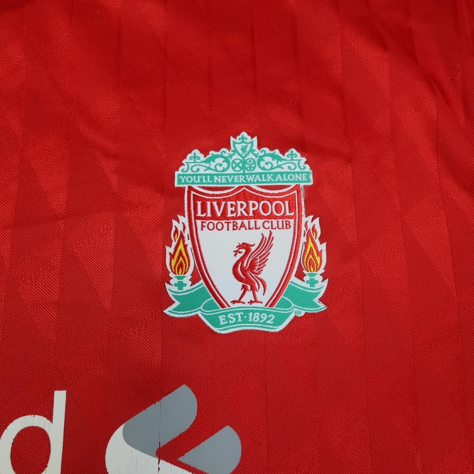 Liverpool Shirt Mens 2XL Red Home 2010 2012 Football Adidas Standard Chartered photo 4