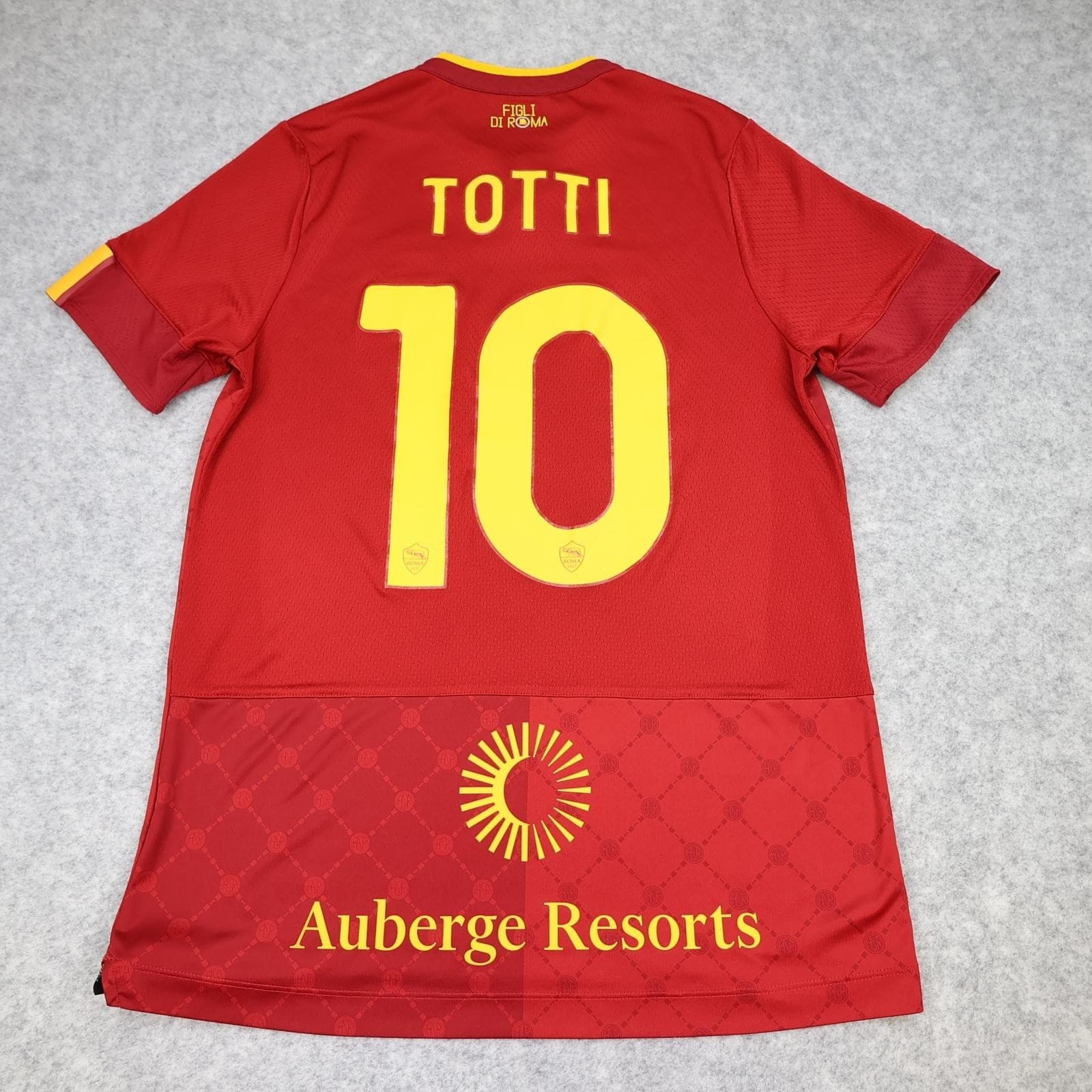 AS Roma Shirt Mens Medium Red Home 2022 2023 New Balance Totti 10 Soccer Jersey