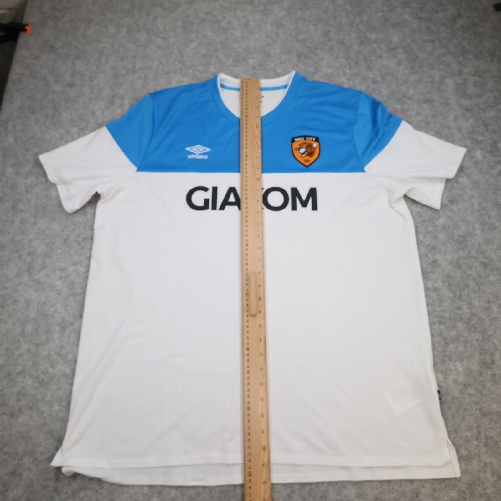 Hull City Shirt Mens 3XL White 3rd Kit 2020 2021 EFL Football Umbro Jersey photo 9