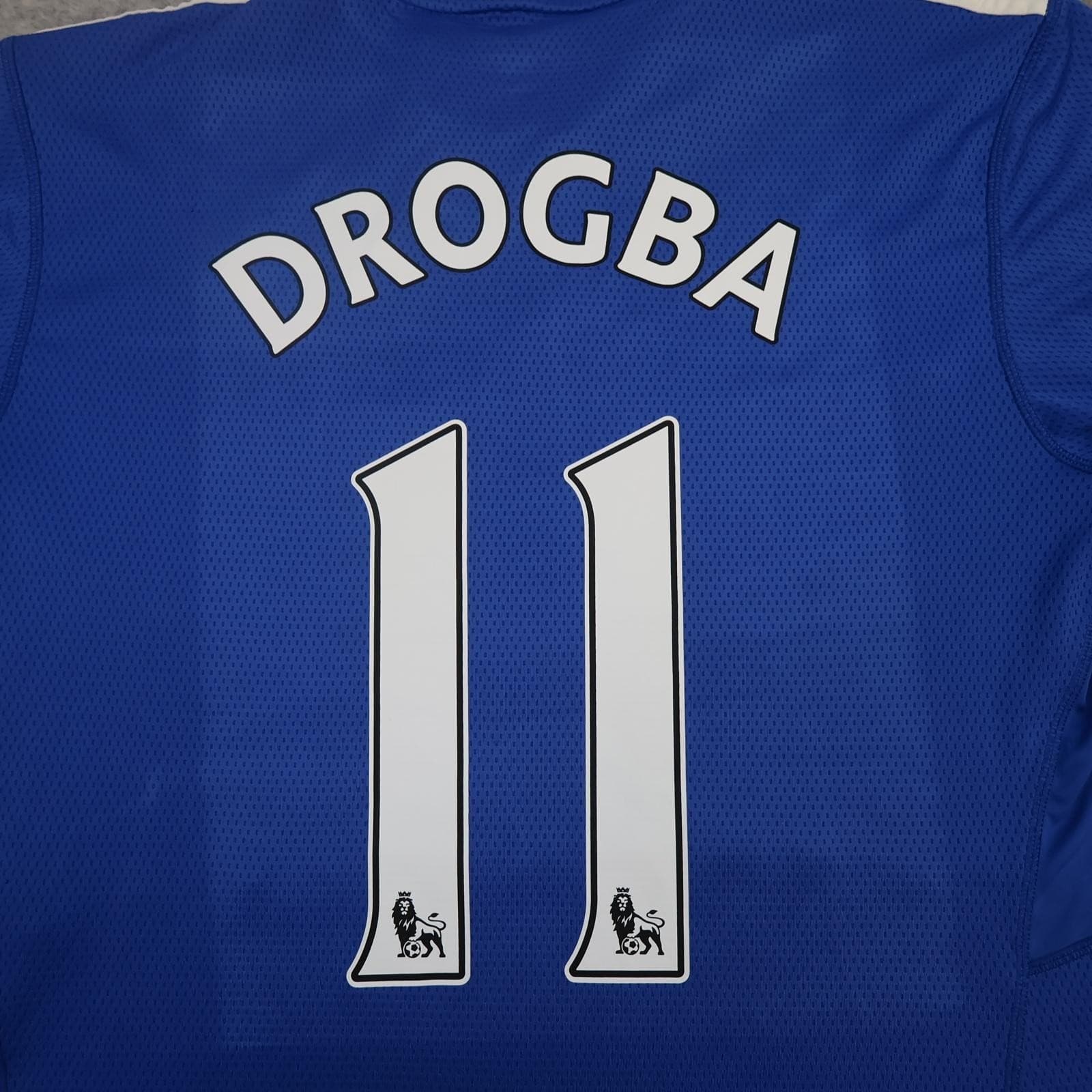 Chelsea Shirt Mens Large Blue Home 2009 2010 Adidas Samsung Drogba 11 photo 3