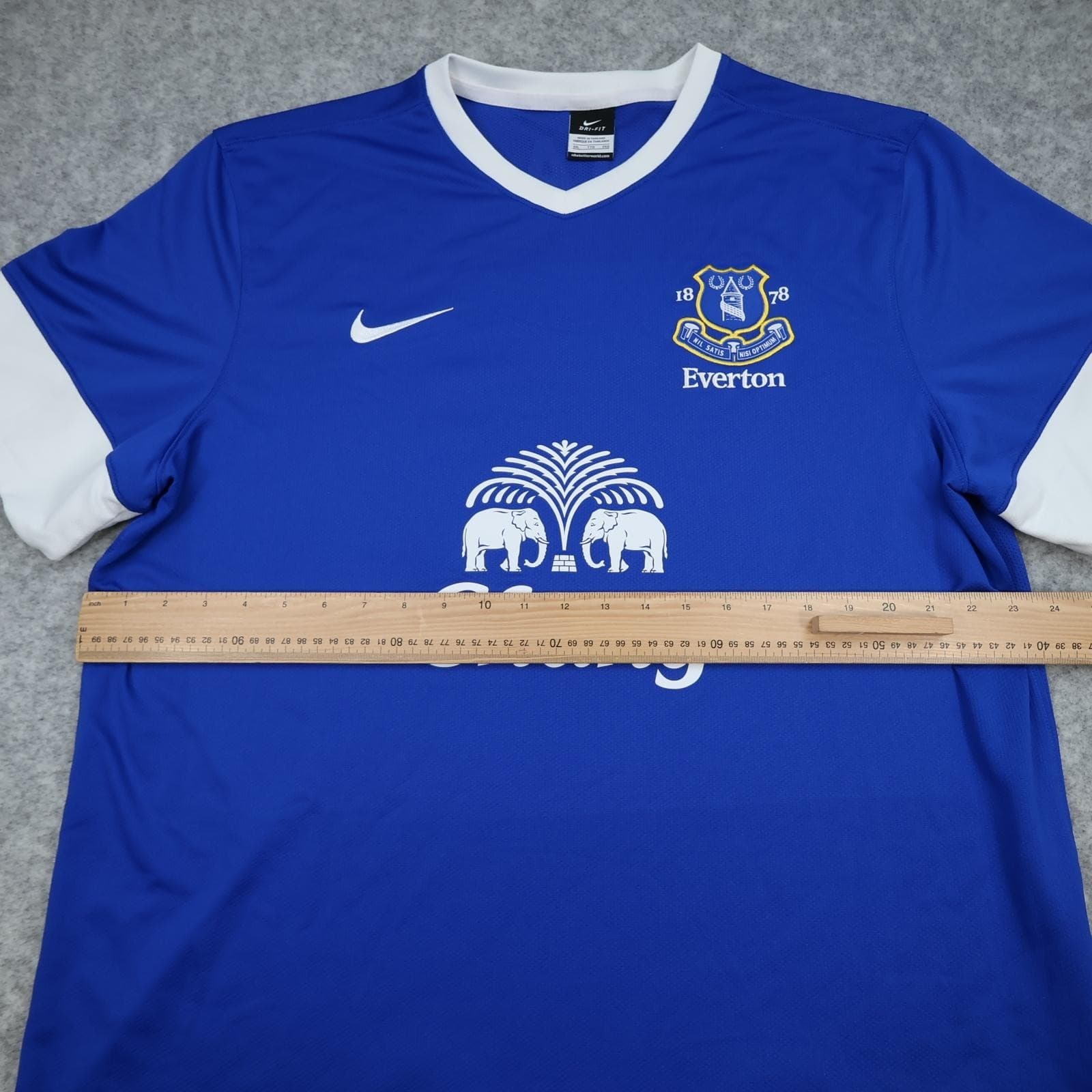 Everton Shirt Mens 2XL Blue Home 2012 2013 EPL Football Nike Chang Pienaar 22 photo 11