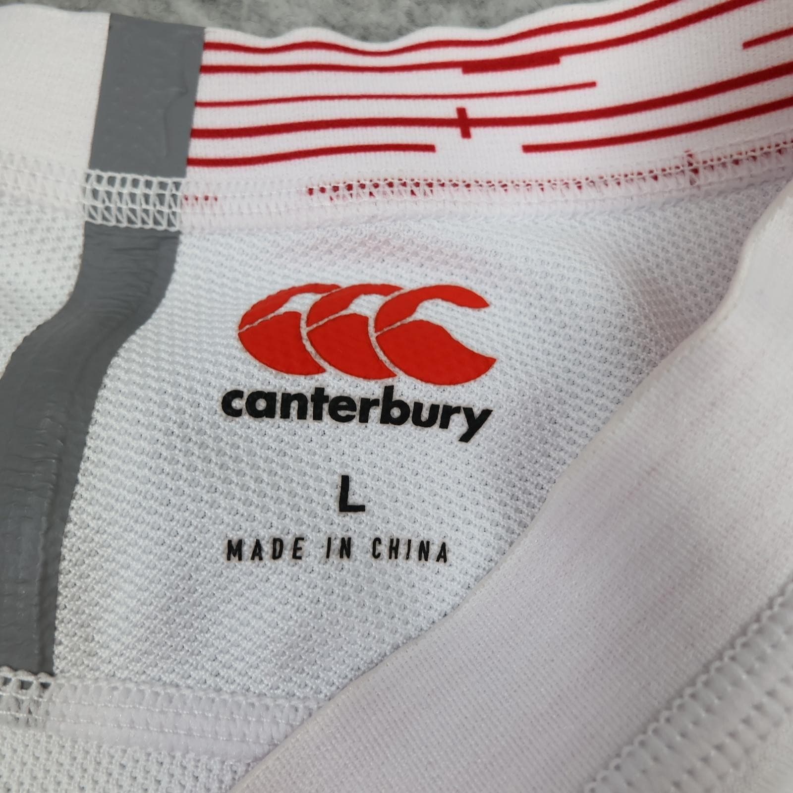 England Rugby Shirt Mens Large White Rugby Union Canterbury 2019 Vapodri Jersey photo 4