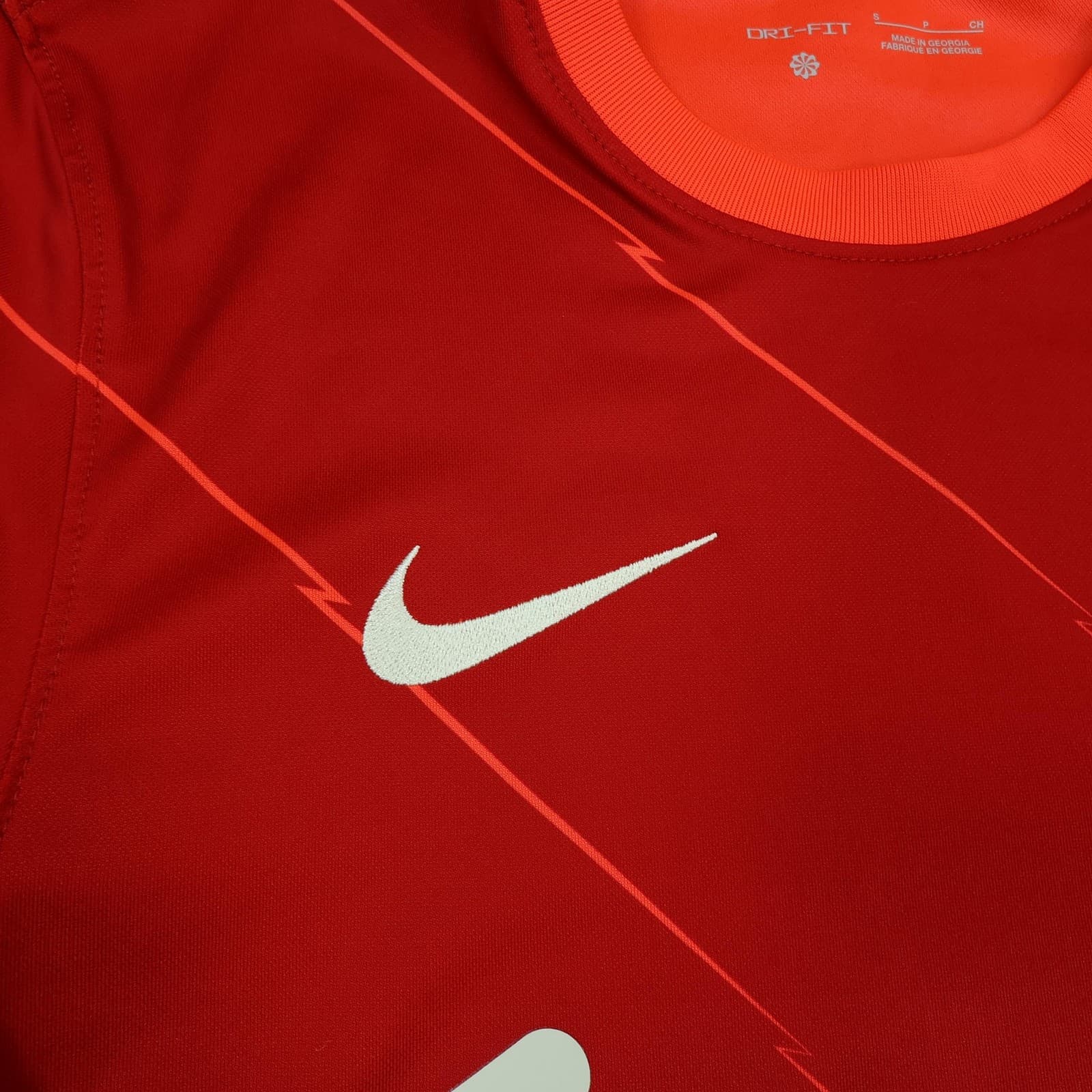 Liverpool Shirt Mens Small Red Home 2021 2022 Football Nike Virgil 4 Jersey photo 7