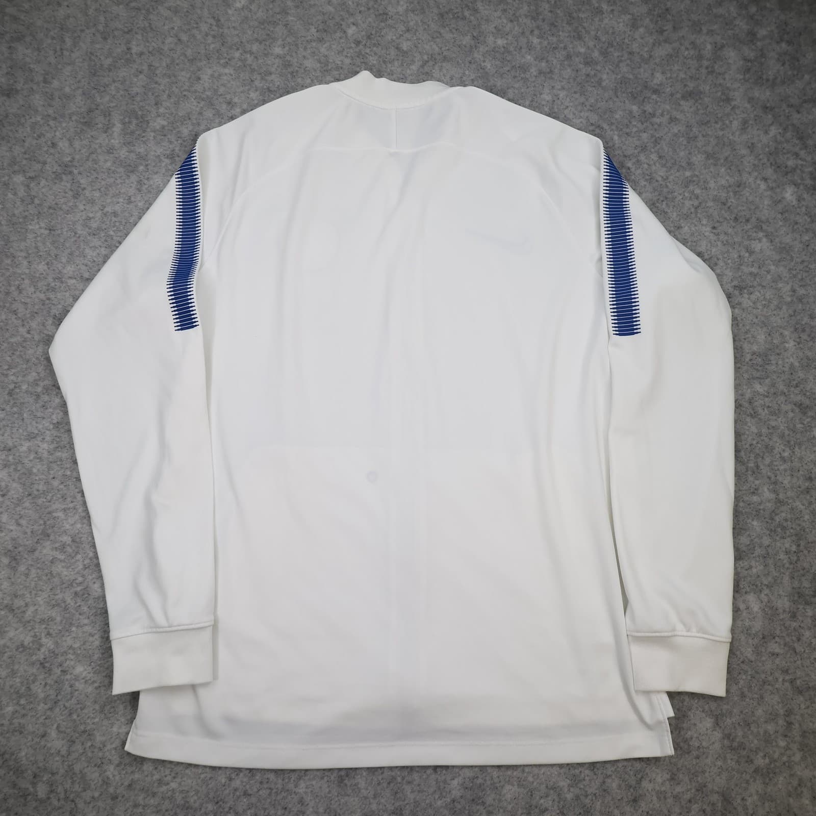 Chelsea FC Jacket Mens Medium White Blue 2017 2018 EPL Football Nike Dri Fit photo 2