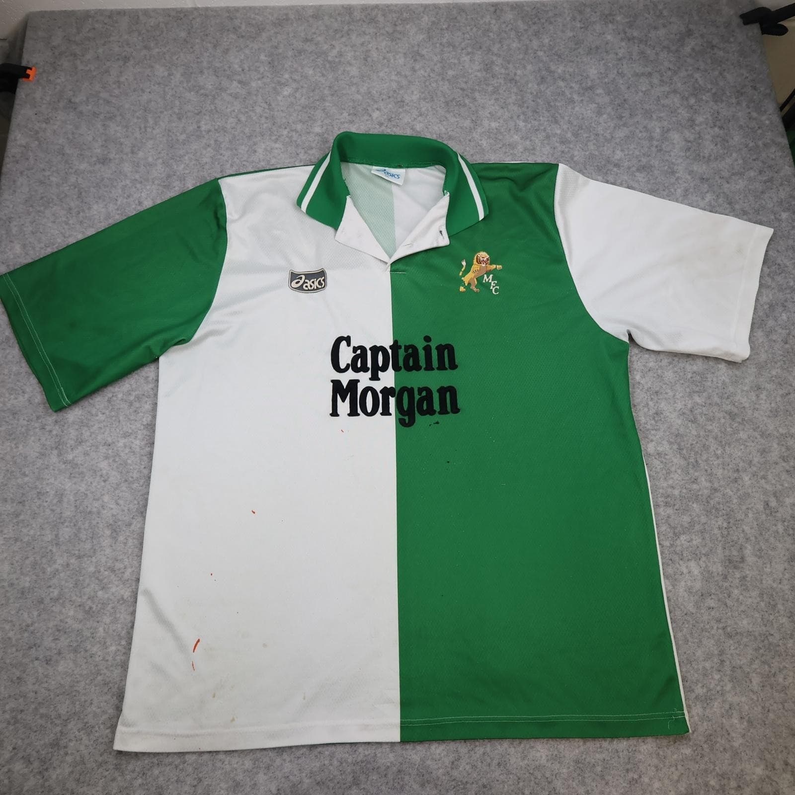 Vintage Millwall Shirt Mens 2XL Away 1995 1996 Asics Captain Morgan Jersey