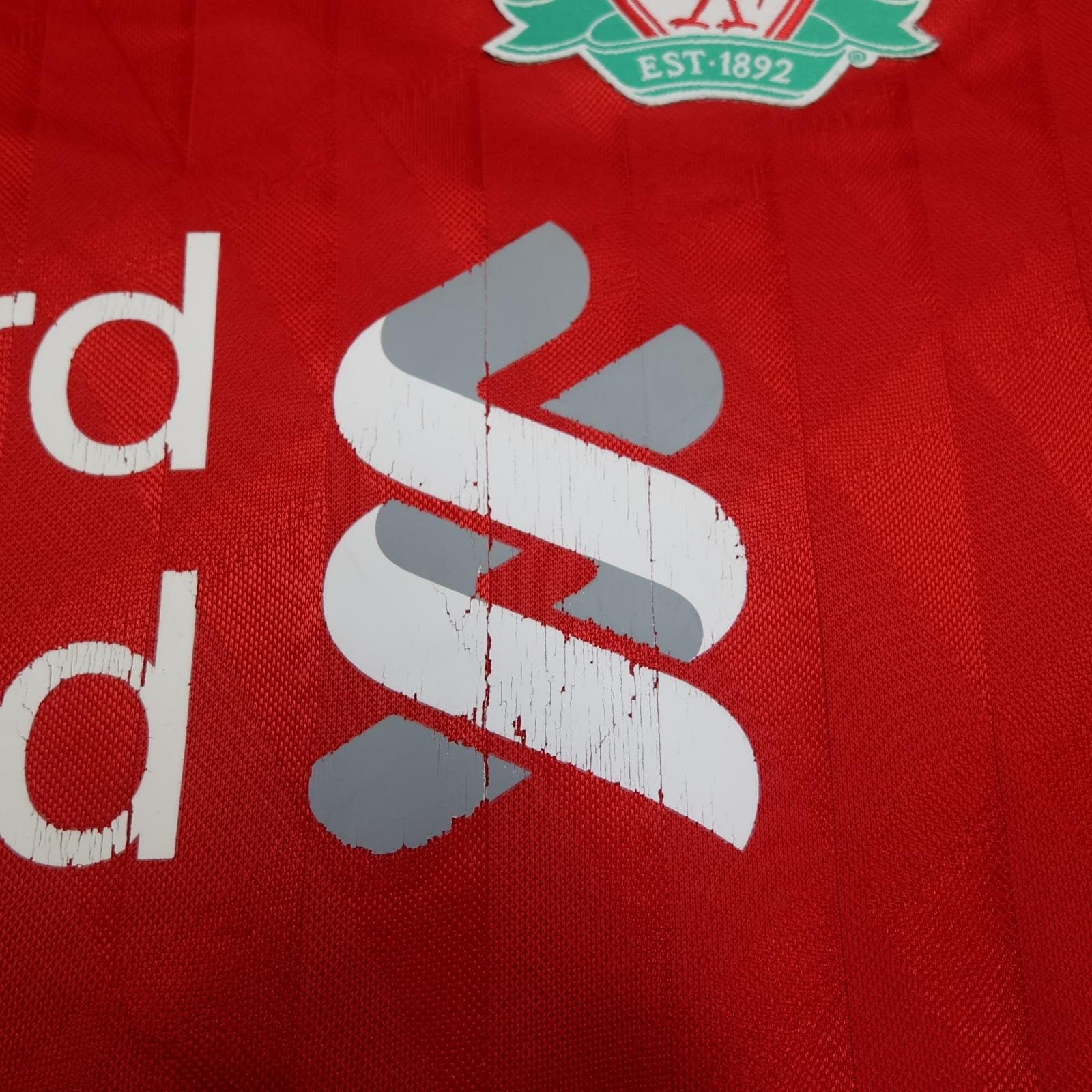 Liverpool Shirt Mens 2XL Red Home 2010 2012 Football Adidas Standard Chartered photo 8