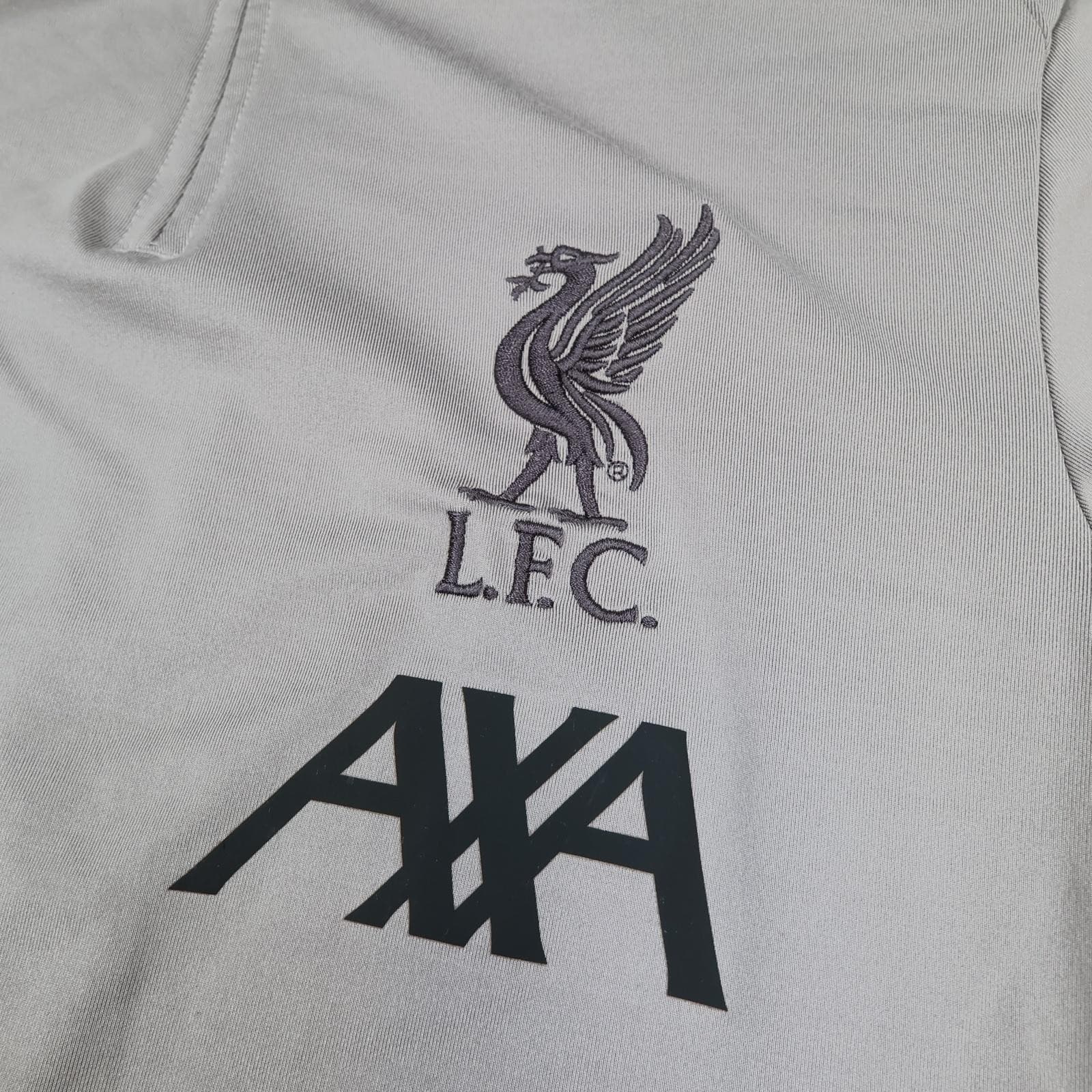 Liverpool Training Top Mens Small Grey EPL Football New Balance AXA 2019 2020 photo 4