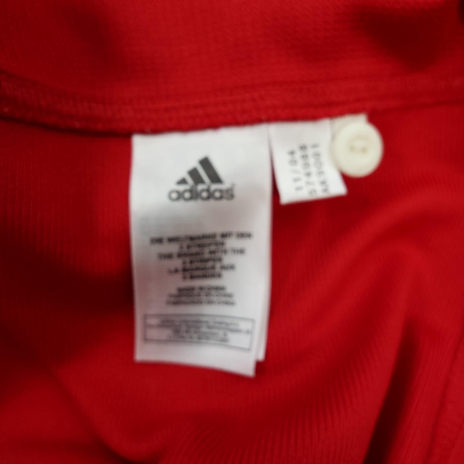 Vintage British Lions Rugby Shirt Mens XL Red Rugby Union Adidas Zurich 2005 photo 12