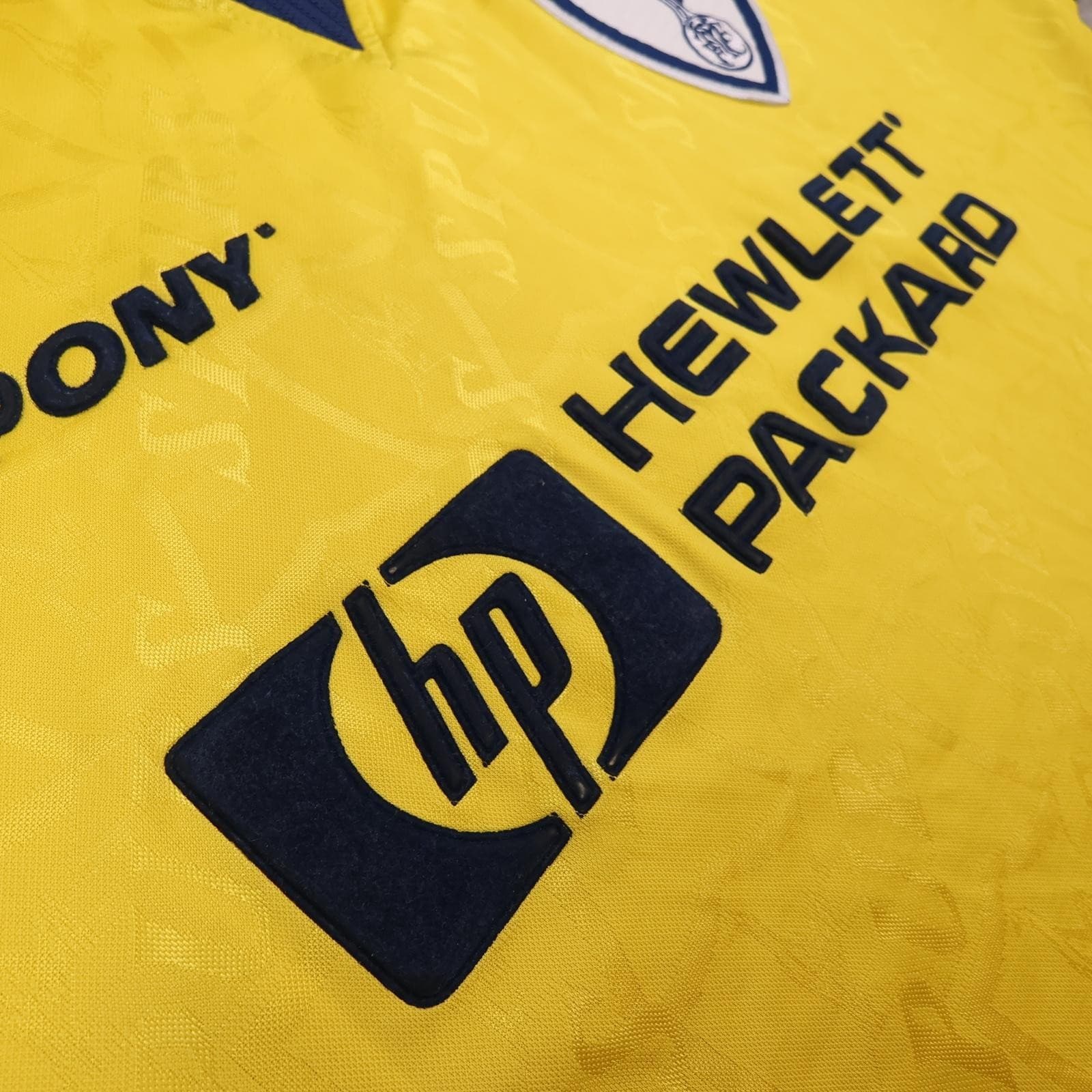 Vintage Tottenham Hotspur Shirt Mens Medium Yellow Away 1995 1997 Pony HP photo 6