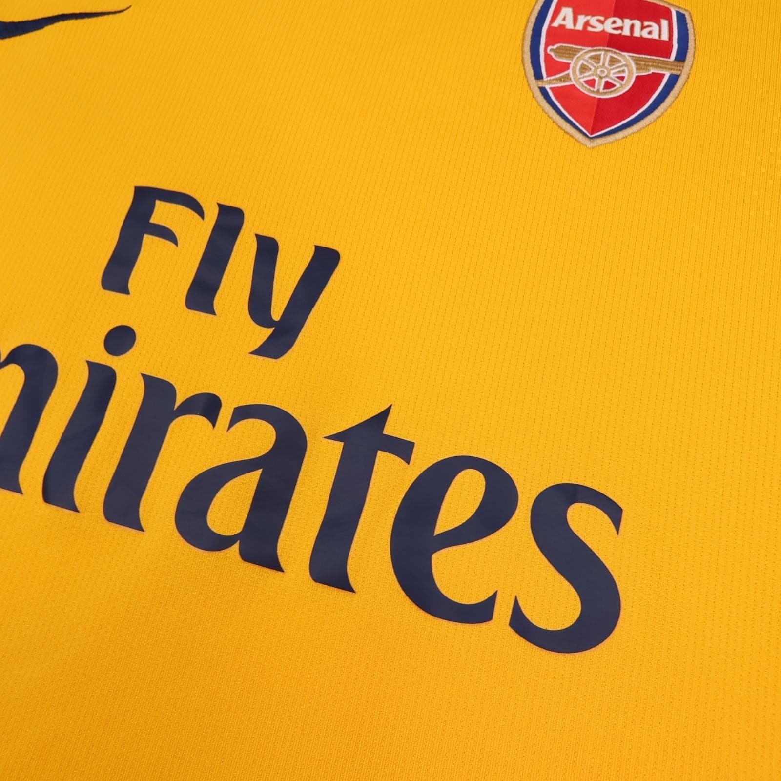 Arsenal Away Shirt Mens XL Yellow Nike 2008 2009 Bendtner Football Soccer Jersey photo 12