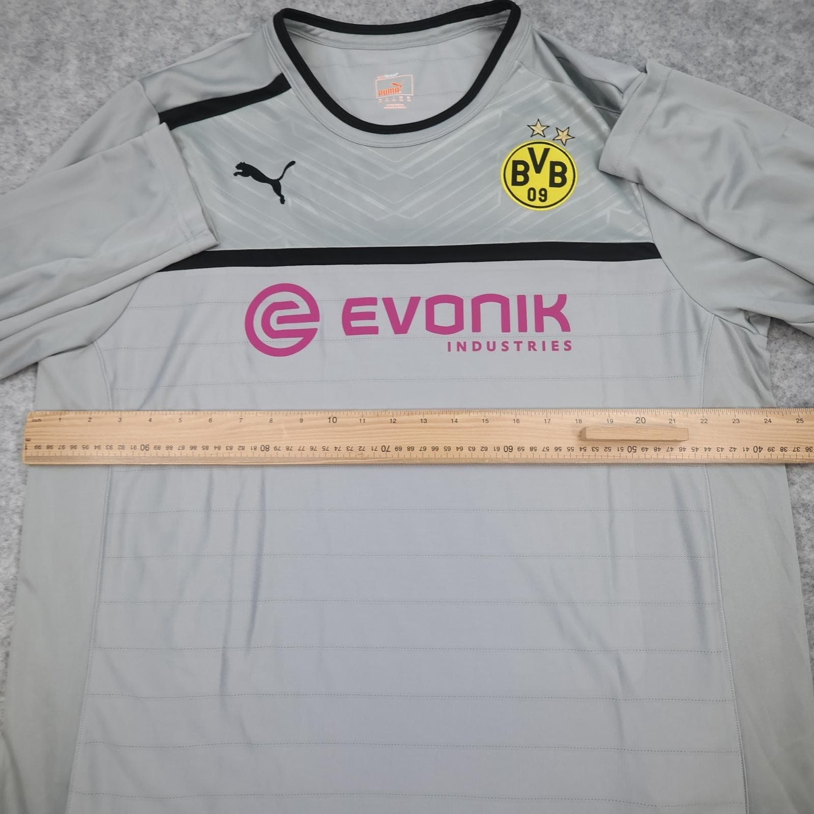 Borussia Dortmund Shirt Mens XL Grey Training Bundesliga 2012 2013 Puma Evonik photo 8