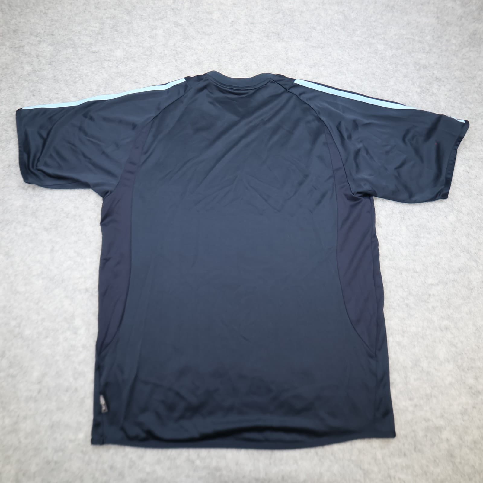 Vintage Real Madrid Shirt Large Blue Away Kit 2002 2003 Adidas Football Jersey photo 2