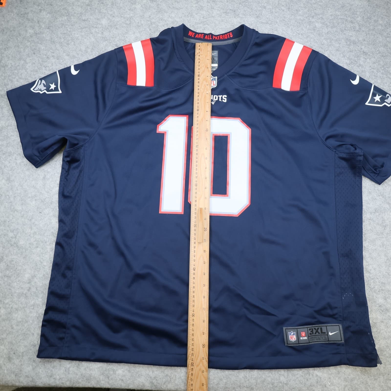 New England Patriots Jersey 3XL Nike Navy NFL 2021 2023 Mac Jones Jersey XXXL photo 14