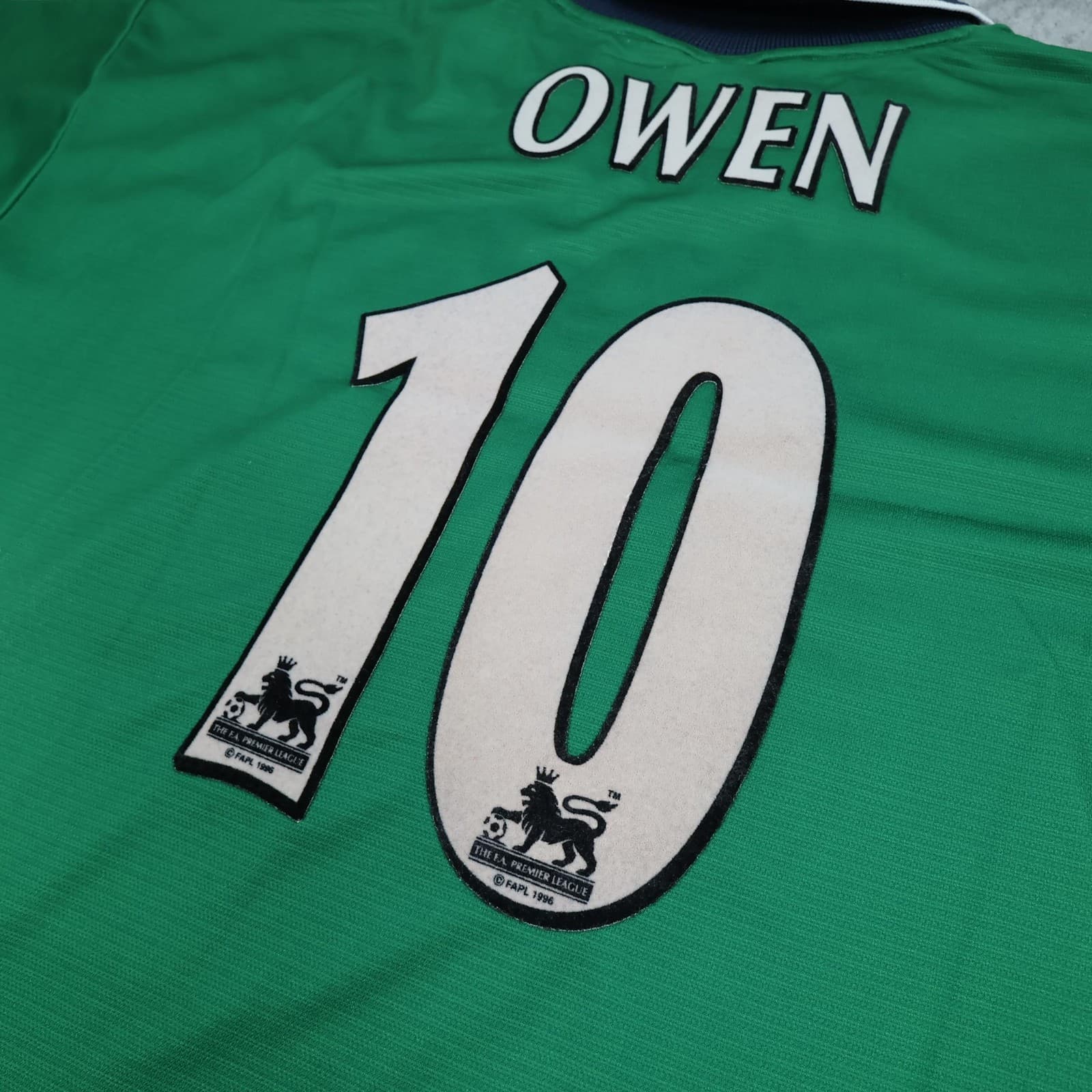 Vintage Liverpool Away Shirt Mens Large Green 1999 2000 Reebok Owen 10 Jersey photo 10