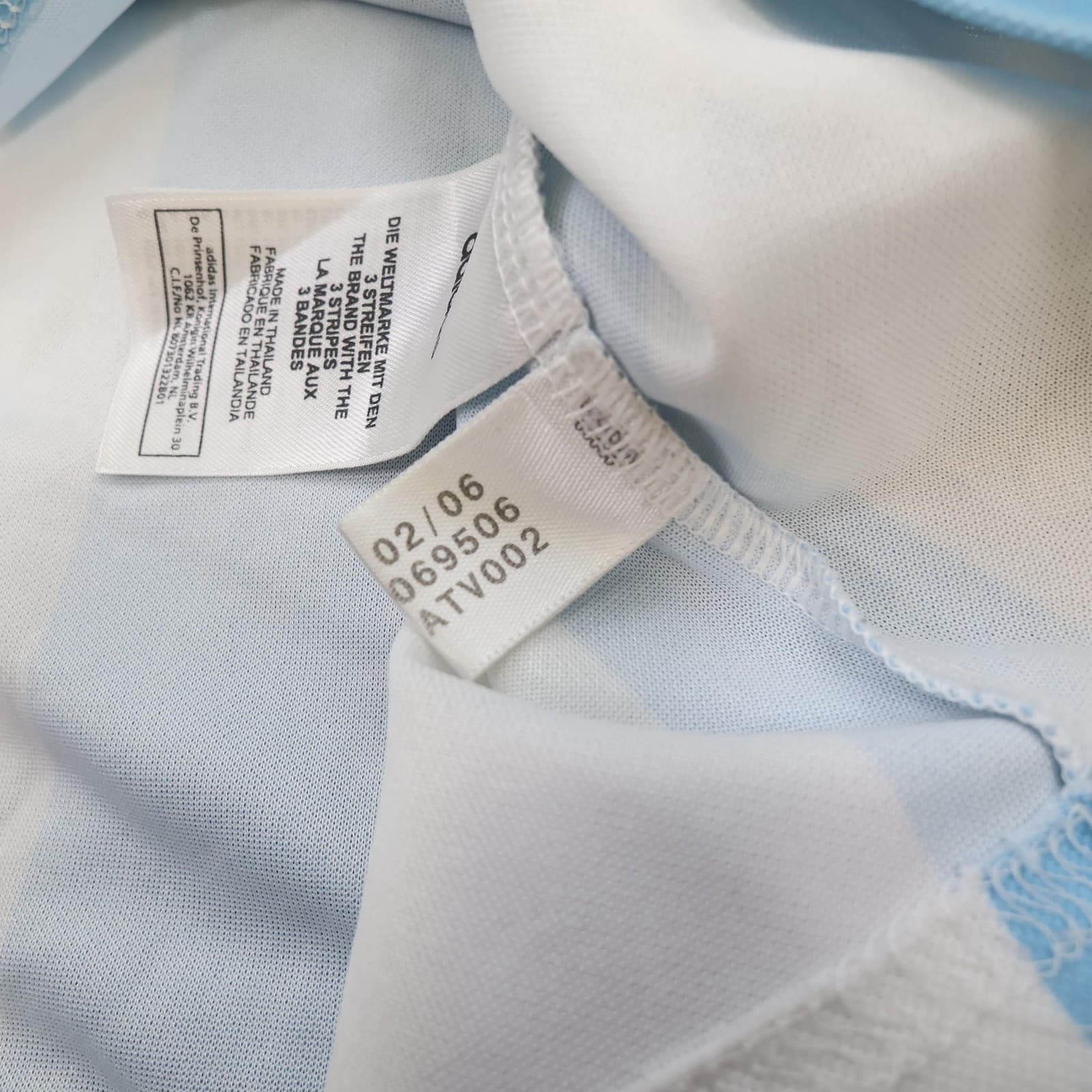 Argentina Home Shirt Mens Large Blue 2007 2009 Football Adidas Soccer Jersey photo 9
