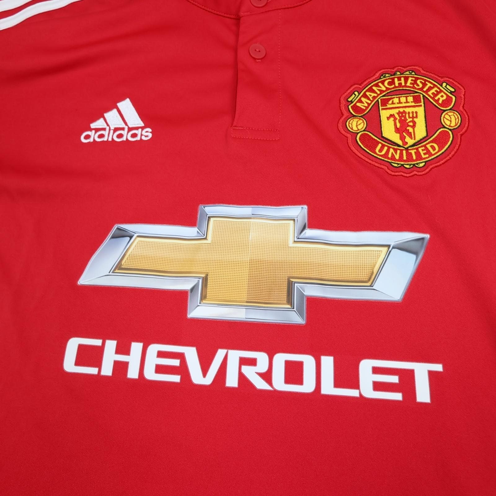 Manchester United Shirt Mens Medium Red Home 2017 2018 Football Adidas Alexis 7 photo 3