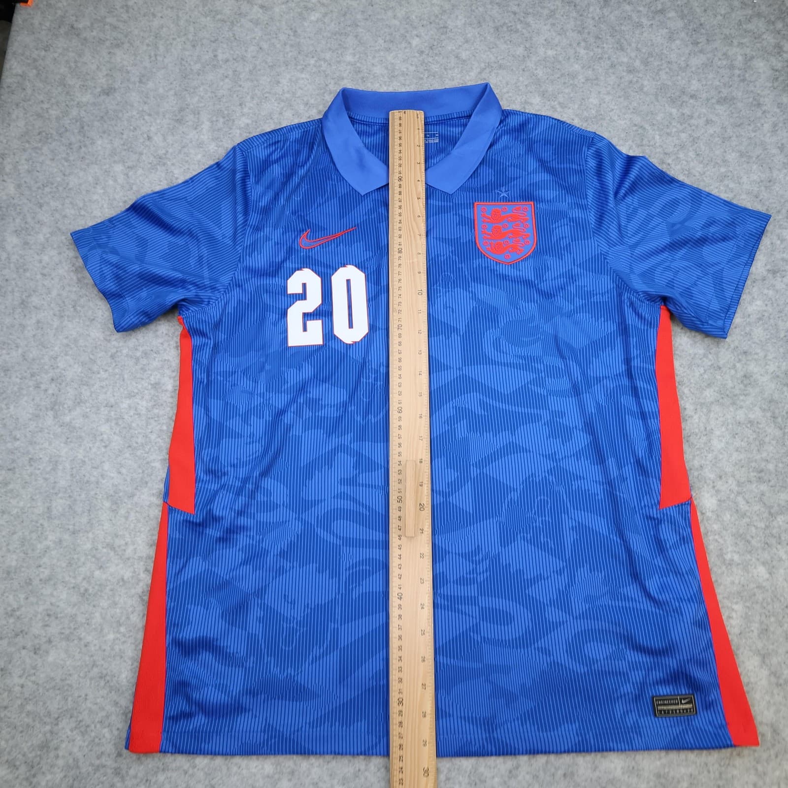 England Away Shirt Mens XL Blue 2020 2021 Football Nike Dri Fit Foden 20 photo 12