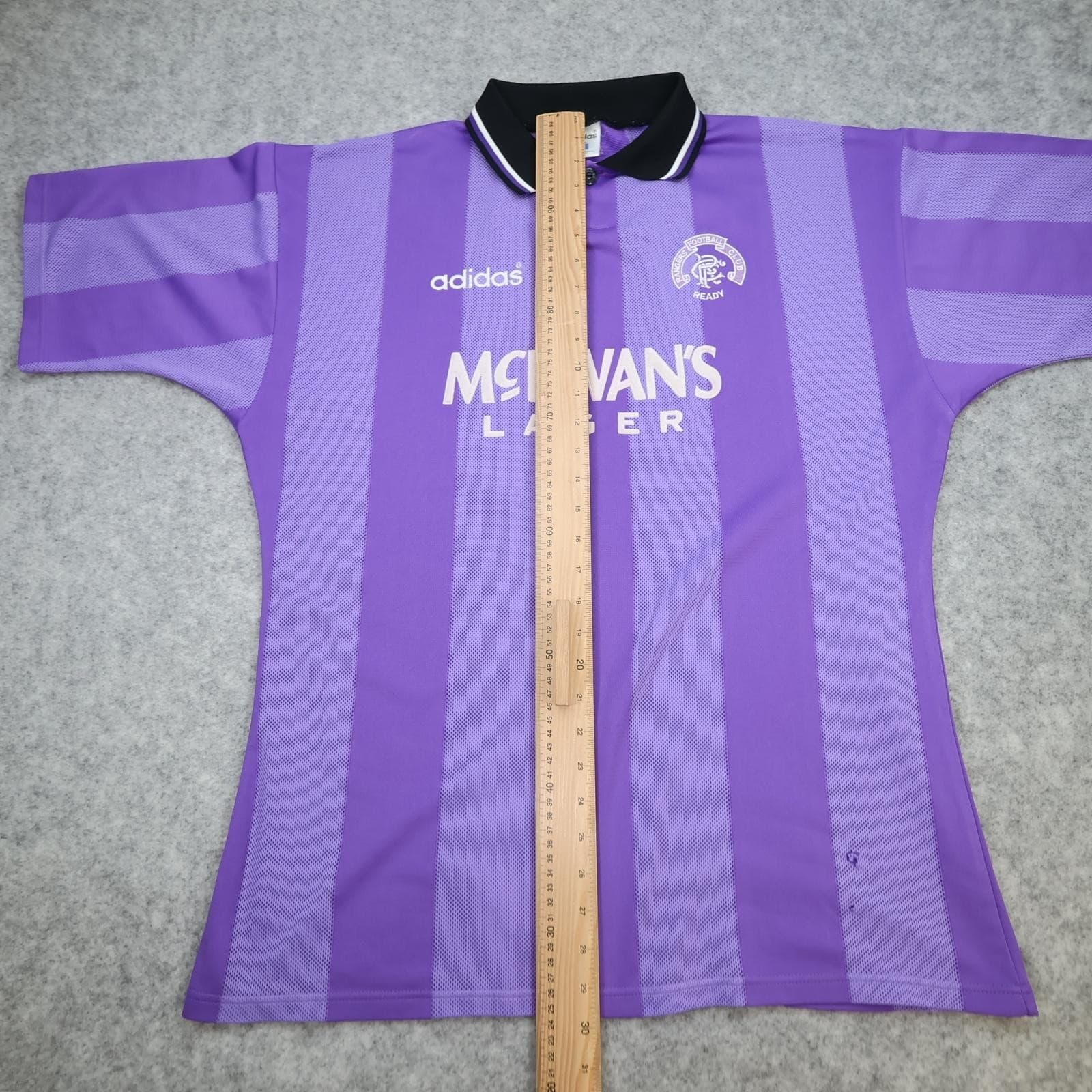 Vintage Rangers Shirt Mens Large Purple European Kit 1994 1995 Adidas McEwan's photo 13