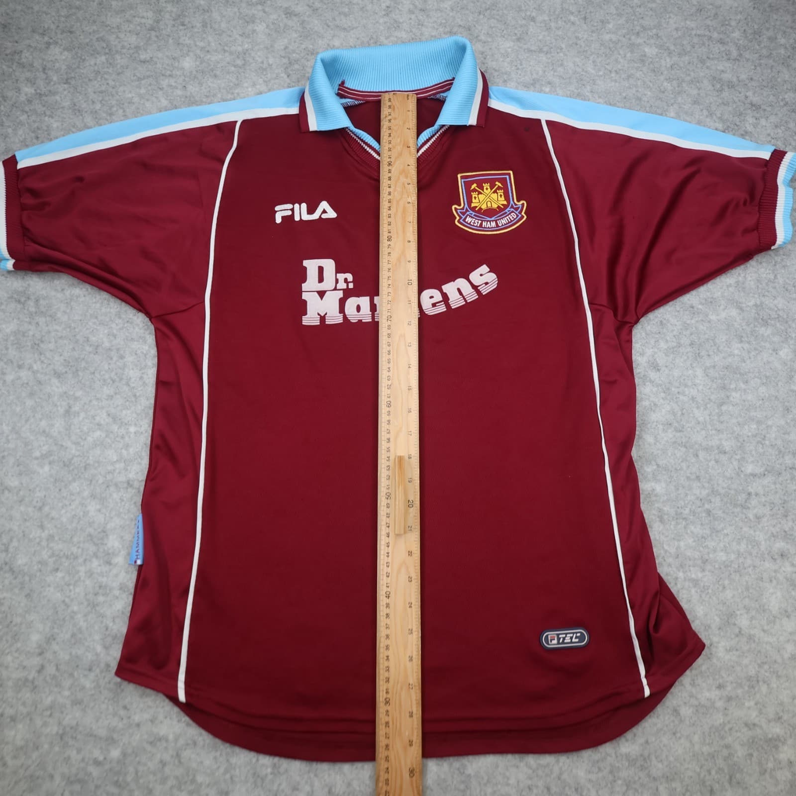 Vintage West Ham Shirt Medium Burgundy 1999 2001 Fila Home Shirt Vintage Jersey photo 16
