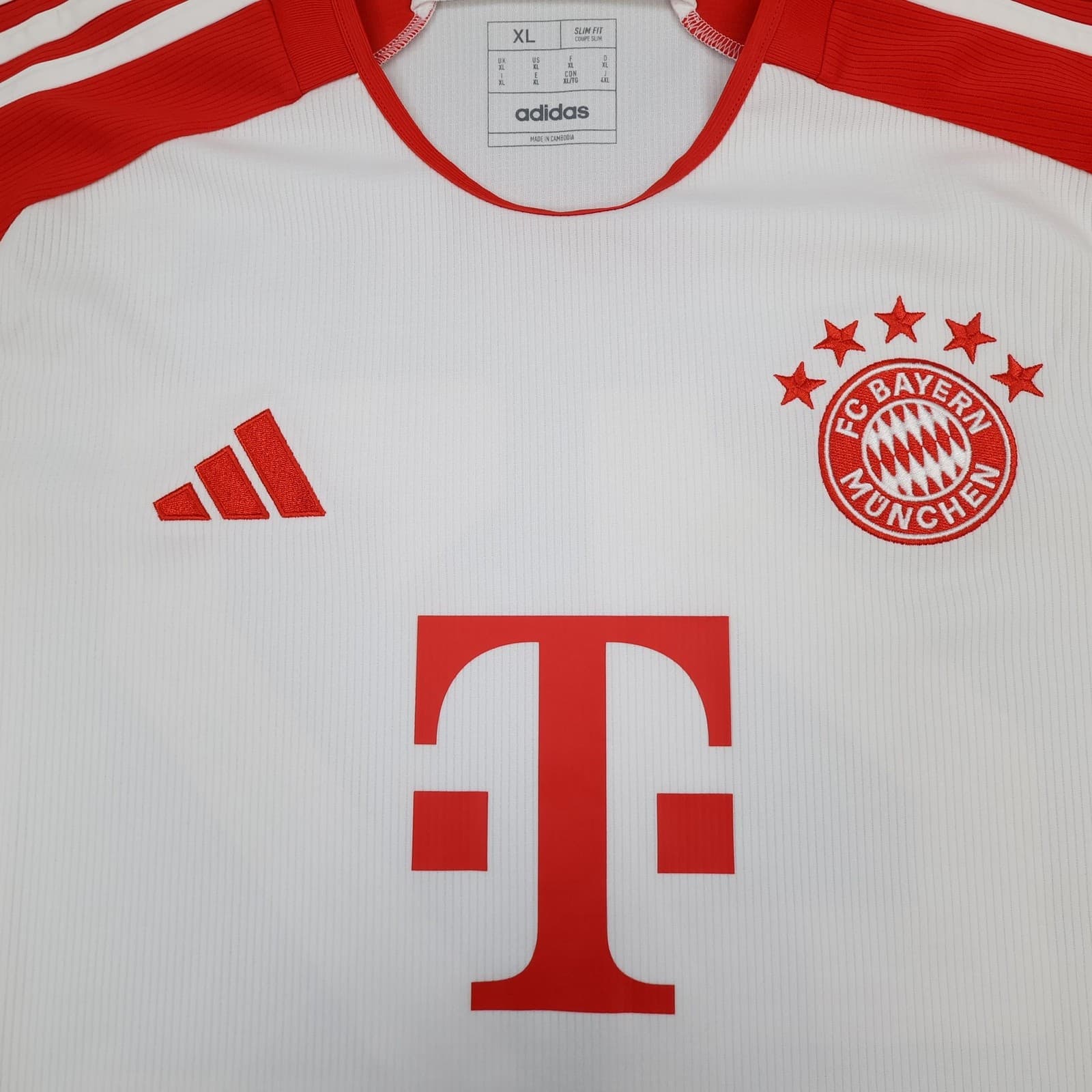 Bayern Munich Shirt Mens XL White Home 2023 2024 Adidas Jersey Musiala 42 photo 4