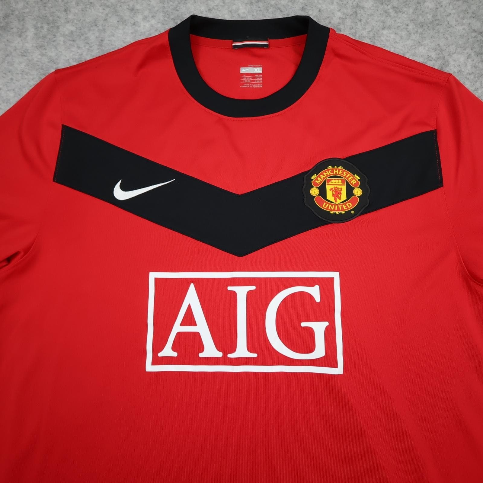 Manchester United Shirt Mens XL Red Home 2009 2010 EPL Football Nike Evra 3 photo 6
