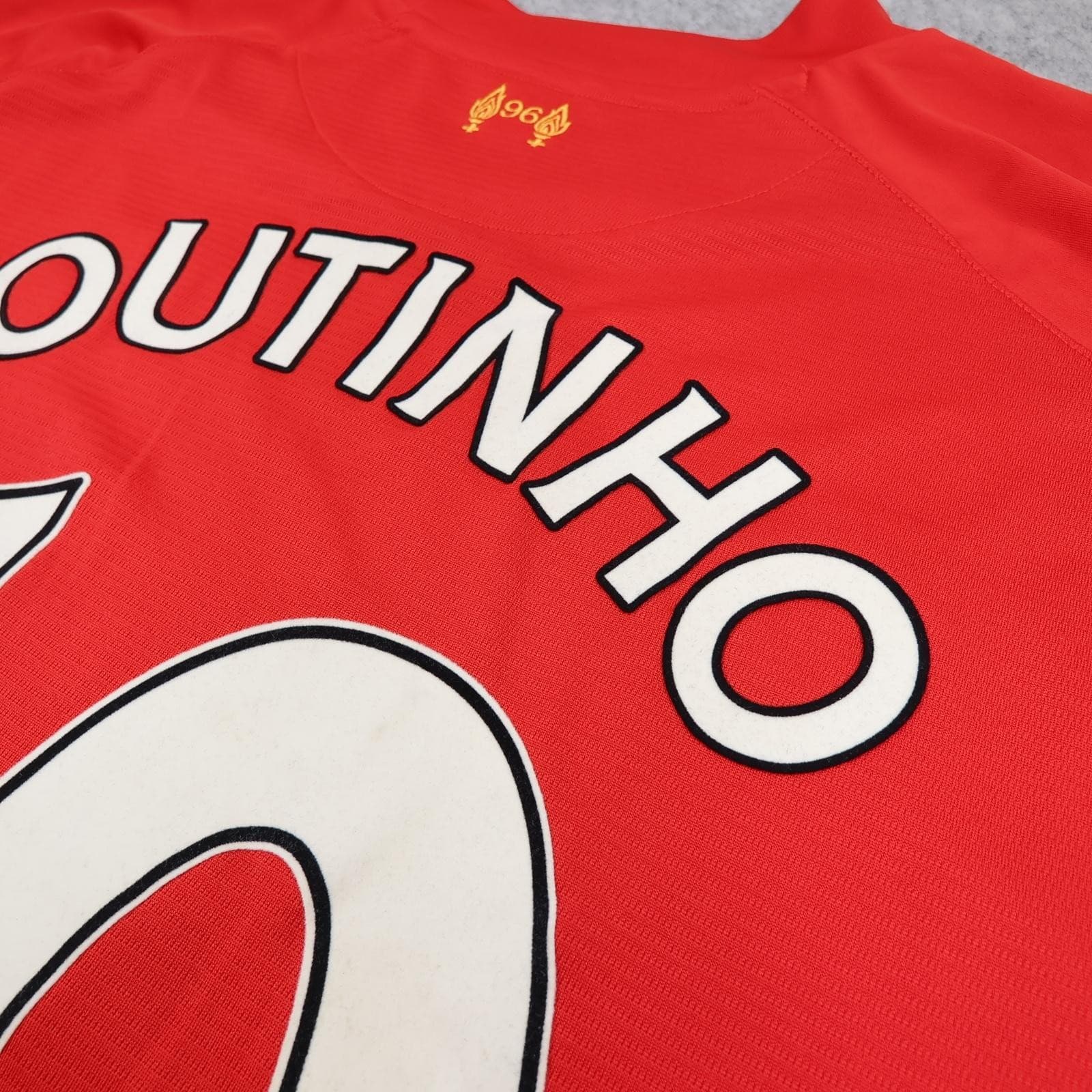 Liverpool Shirt Mens Large Red Home 2013 2014 EPL Football Warrior Coutinho 10 photo 13