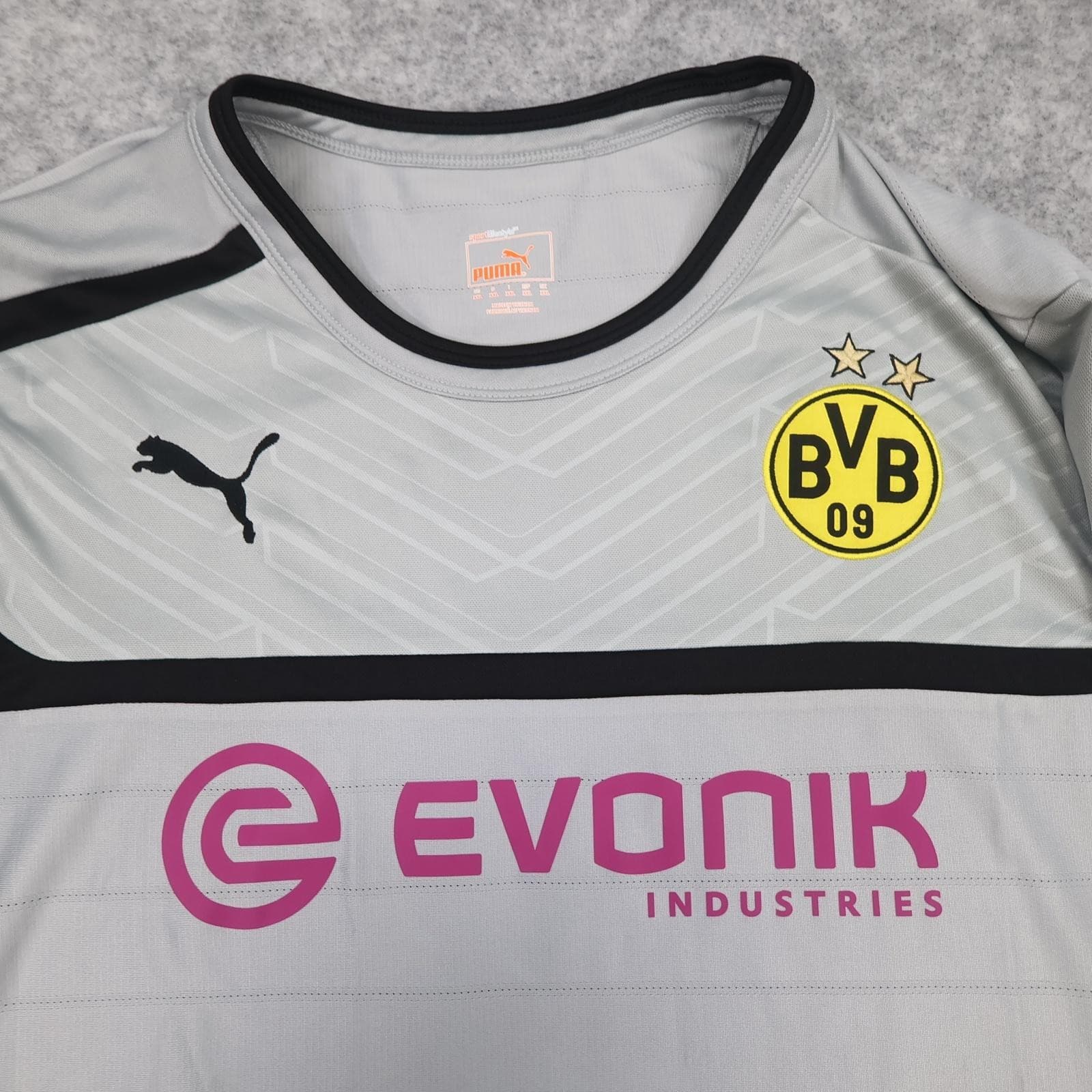 Borussia Dortmund Shirt Mens XL Grey Training Bundesliga 2012 2013 Puma Evonik photo 2