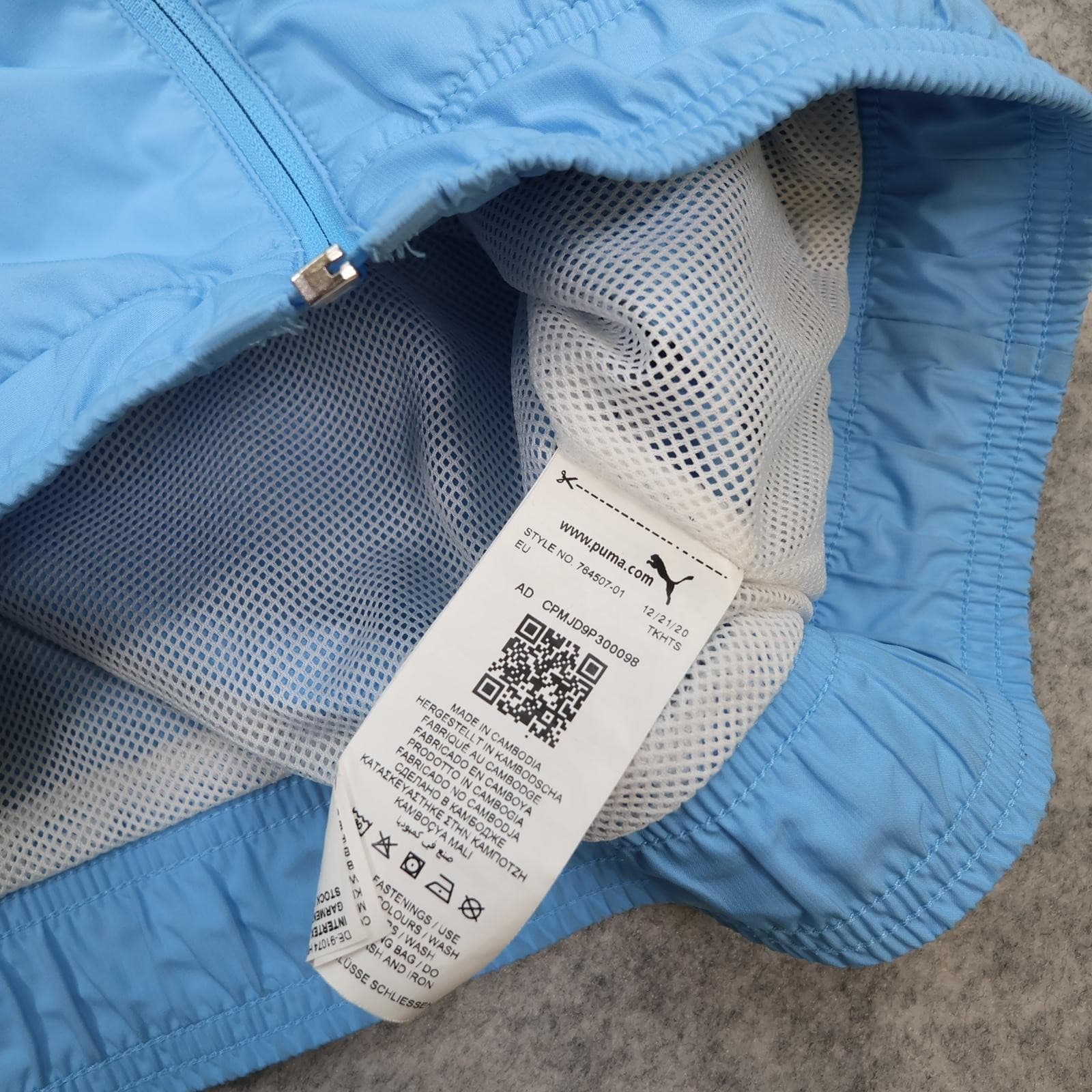 Manchester City Jacket Mens Medium Blue White Football Puma First Mile 2020 2021 photo 11