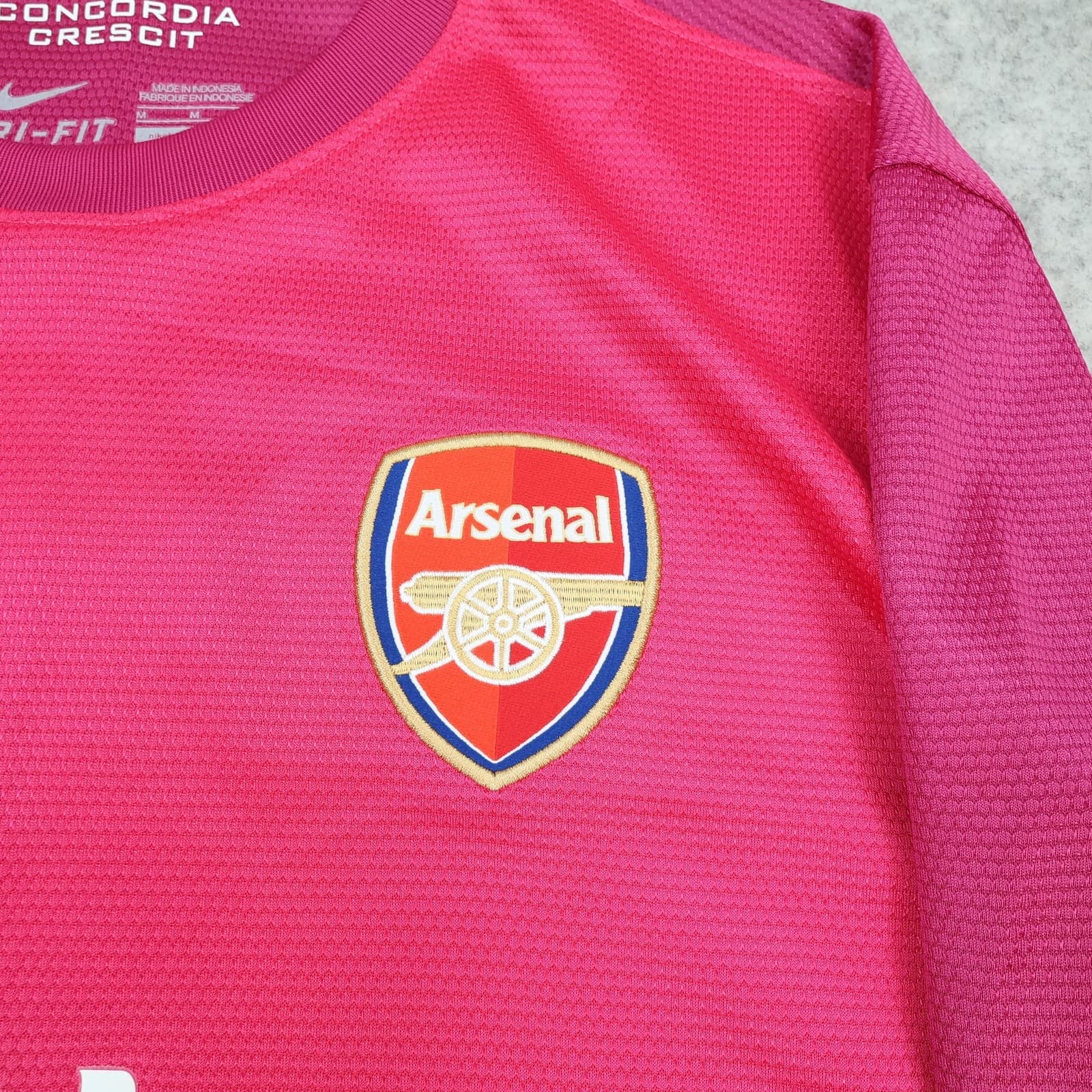 Arsenal Shirt Mens Medium Pink Goalkeeper Long Sleeve 2012 2013 Nike Jersey photo 4