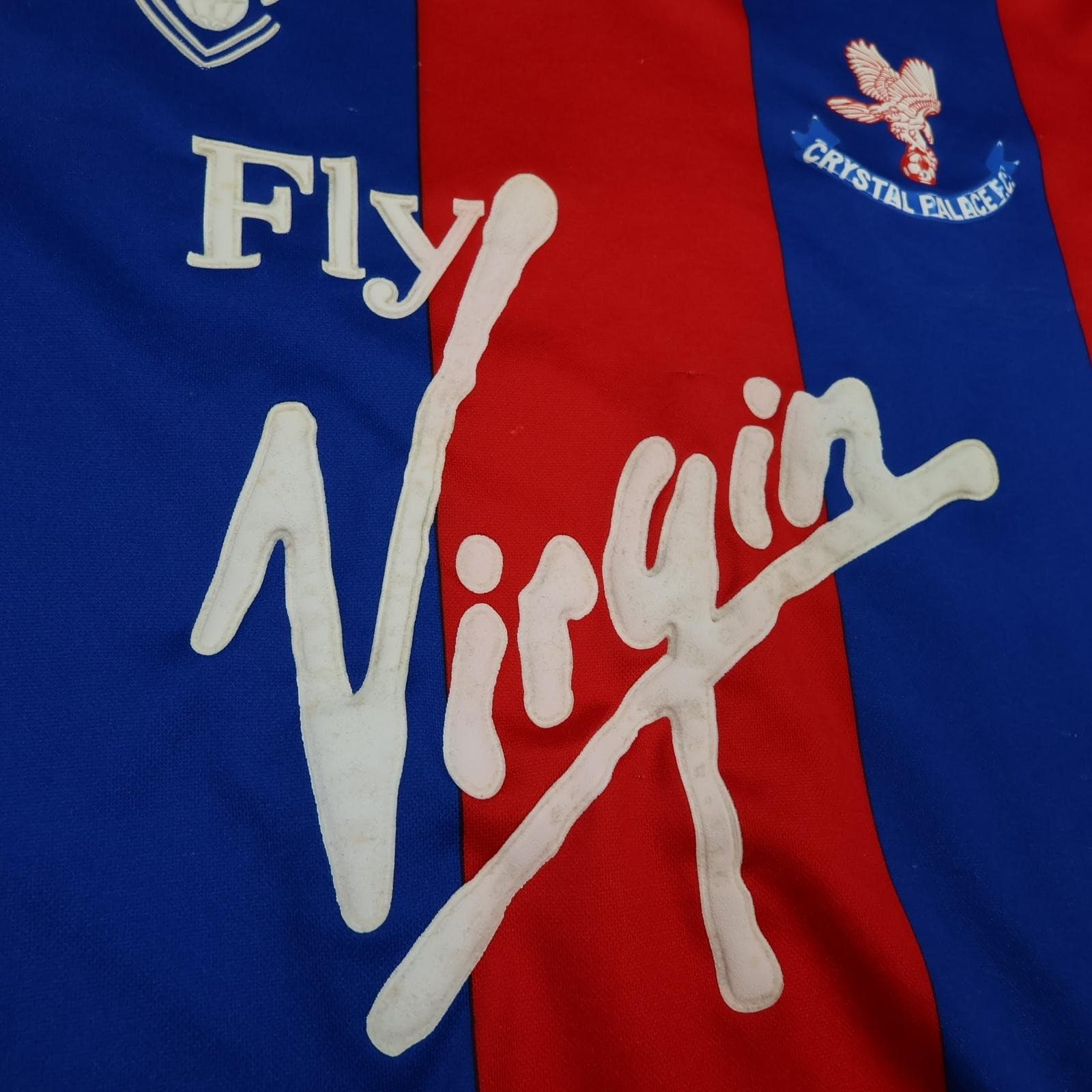 Vintage Crystal Palace Shirt Mens Medium Home 1998 1990 Bukta Virgin Jersey photo 6