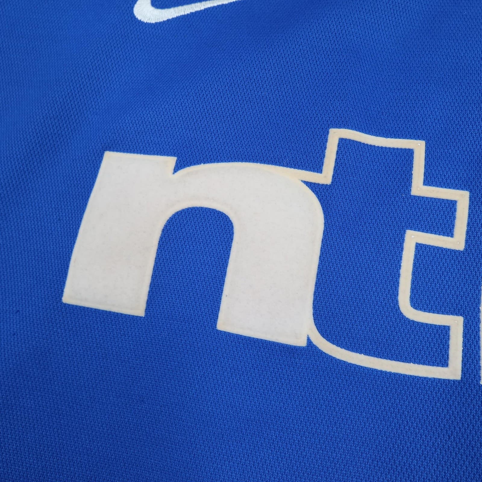 Vintage Rangers Shirt Mens Medium Blue Home 2001 2002 Soccer Nike Ntl Jersey 00s photo 4